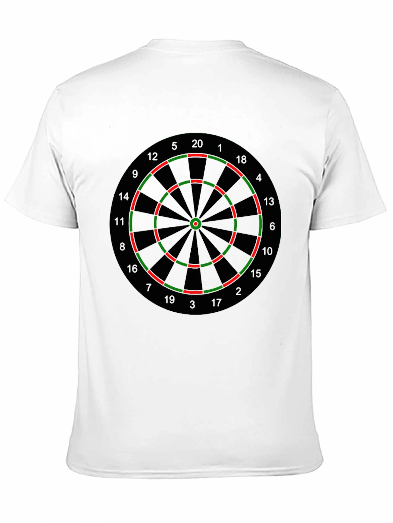 Darts Target Graphic T-Shirt - Novelty Casual Tee