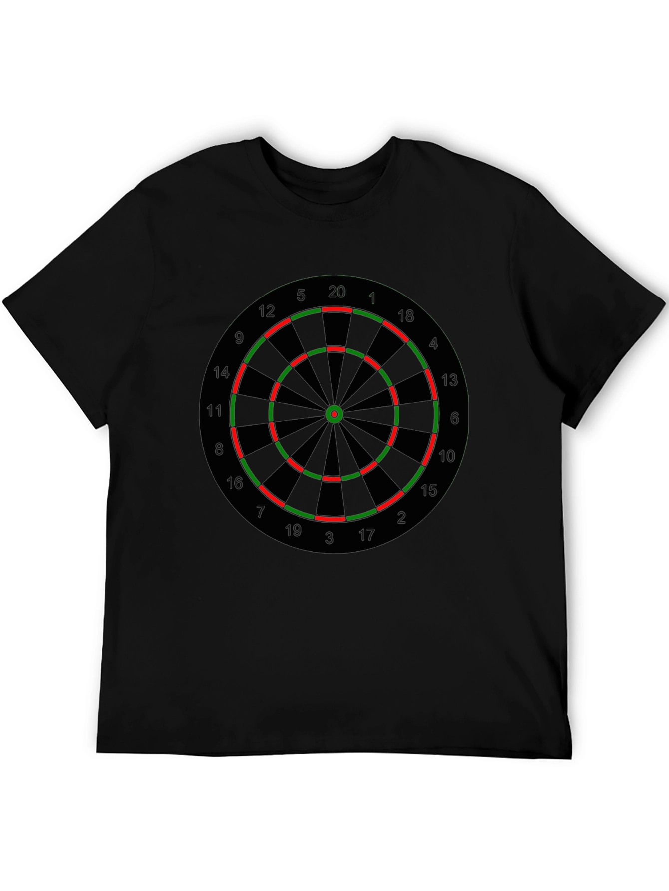 Darts Target Graphic T-Shirt - Novelty Casual Tee