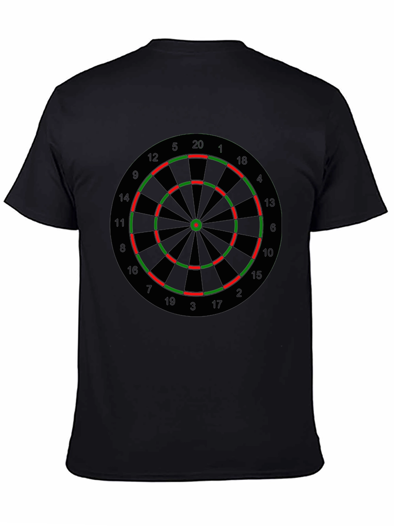 Darts Target Graphic T-Shirt - Novelty Casual Tee