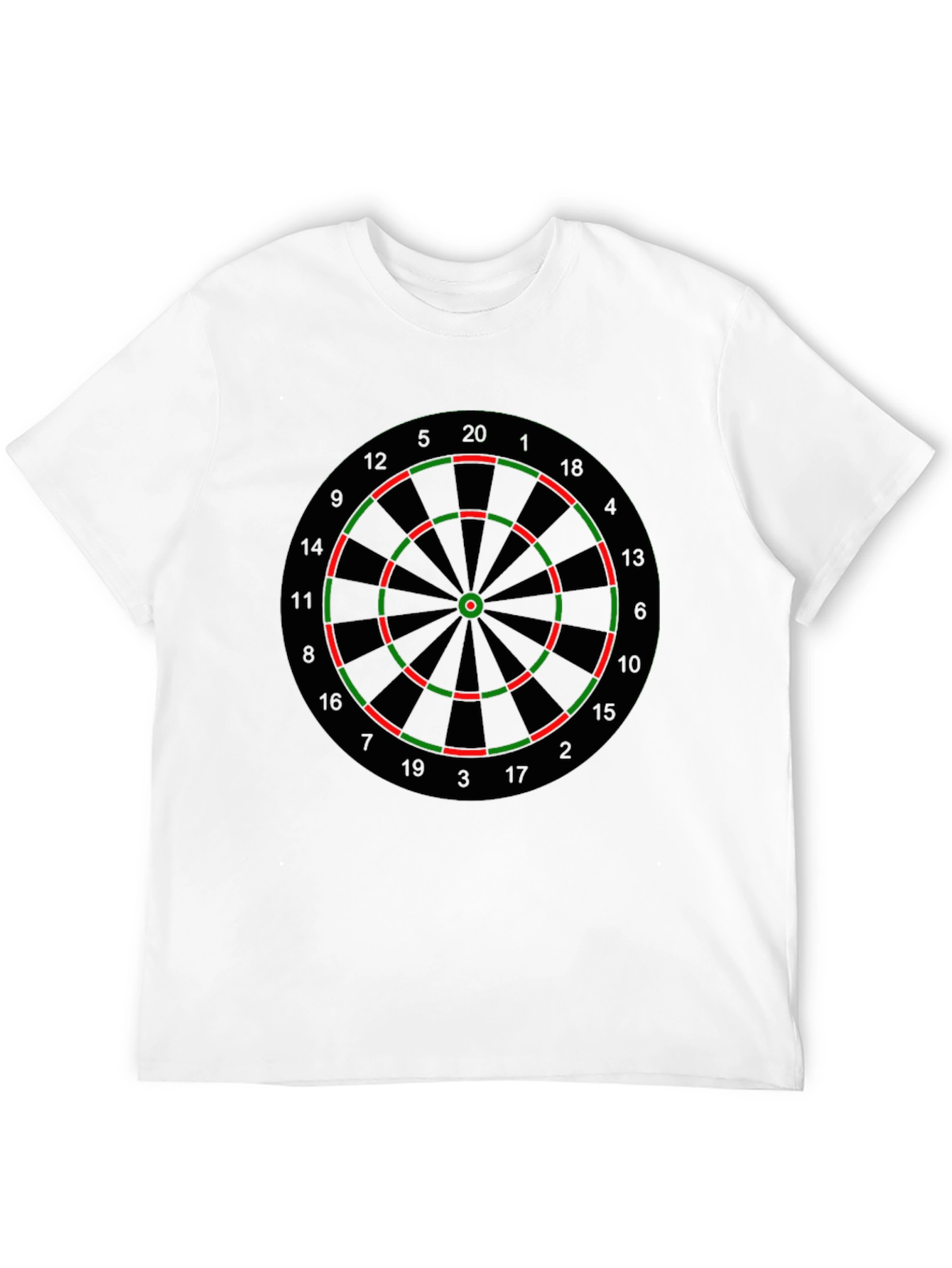 Darts Target Graphic T-Shirt - Novelty Casual Tee