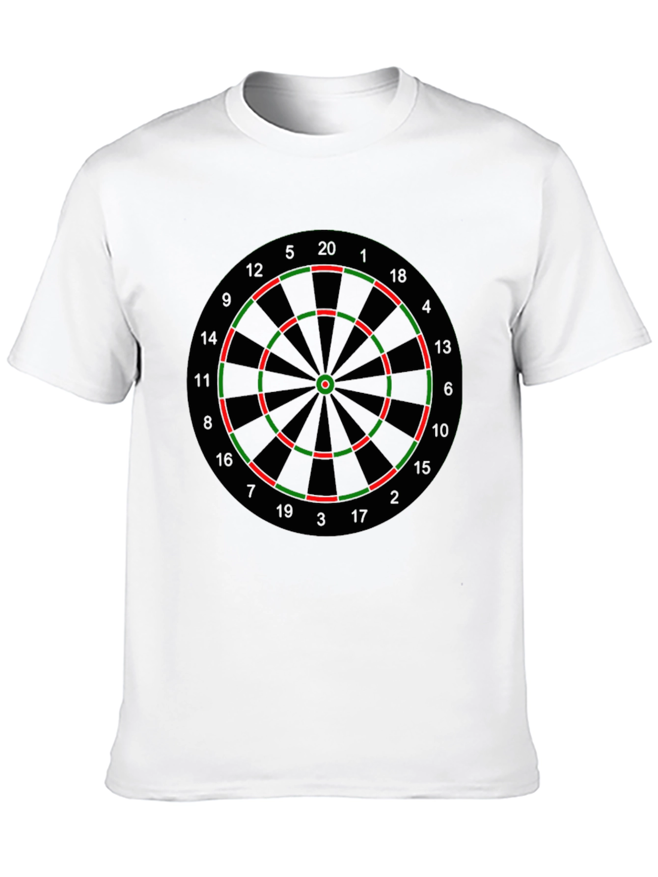 Darts Target Graphic T-Shirt - Novelty Casual Tee