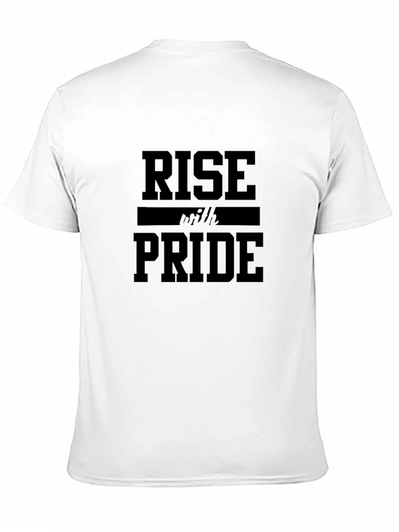 Rise With Pride T-Shirt - Black Cotton Blend