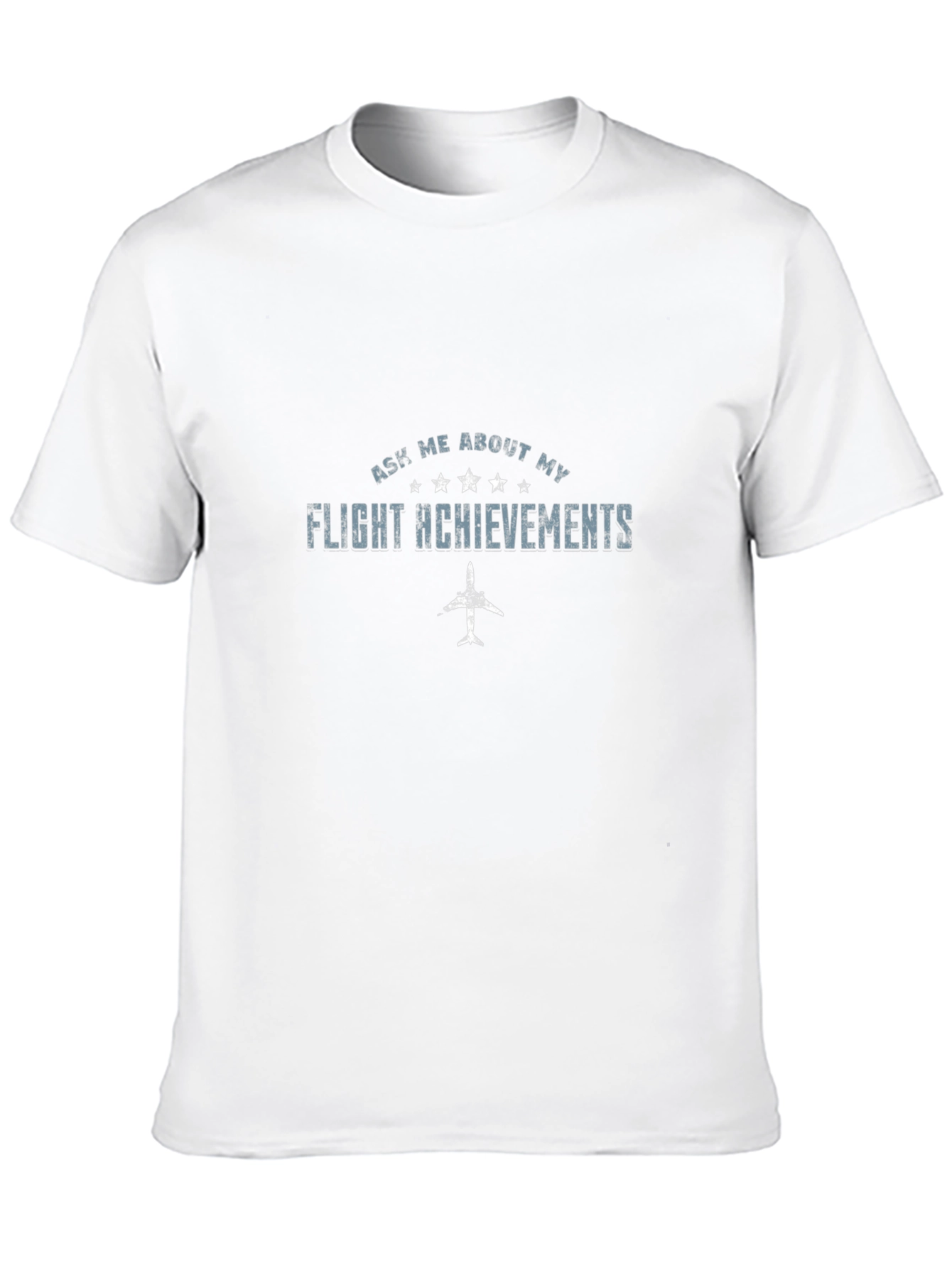 Ask Me About My Flight Achievements Black T-Shirt