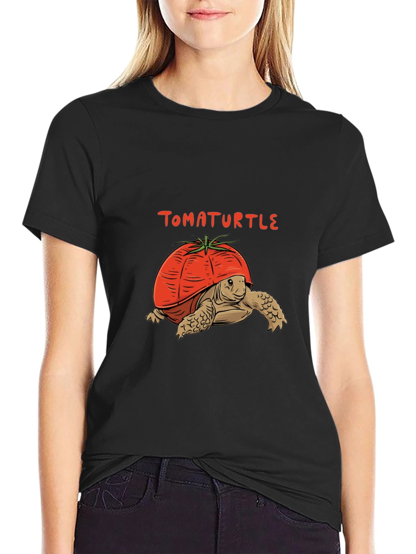 TomaTurtle T-Shirt: Funny Turtle Tomato Graphic Tee