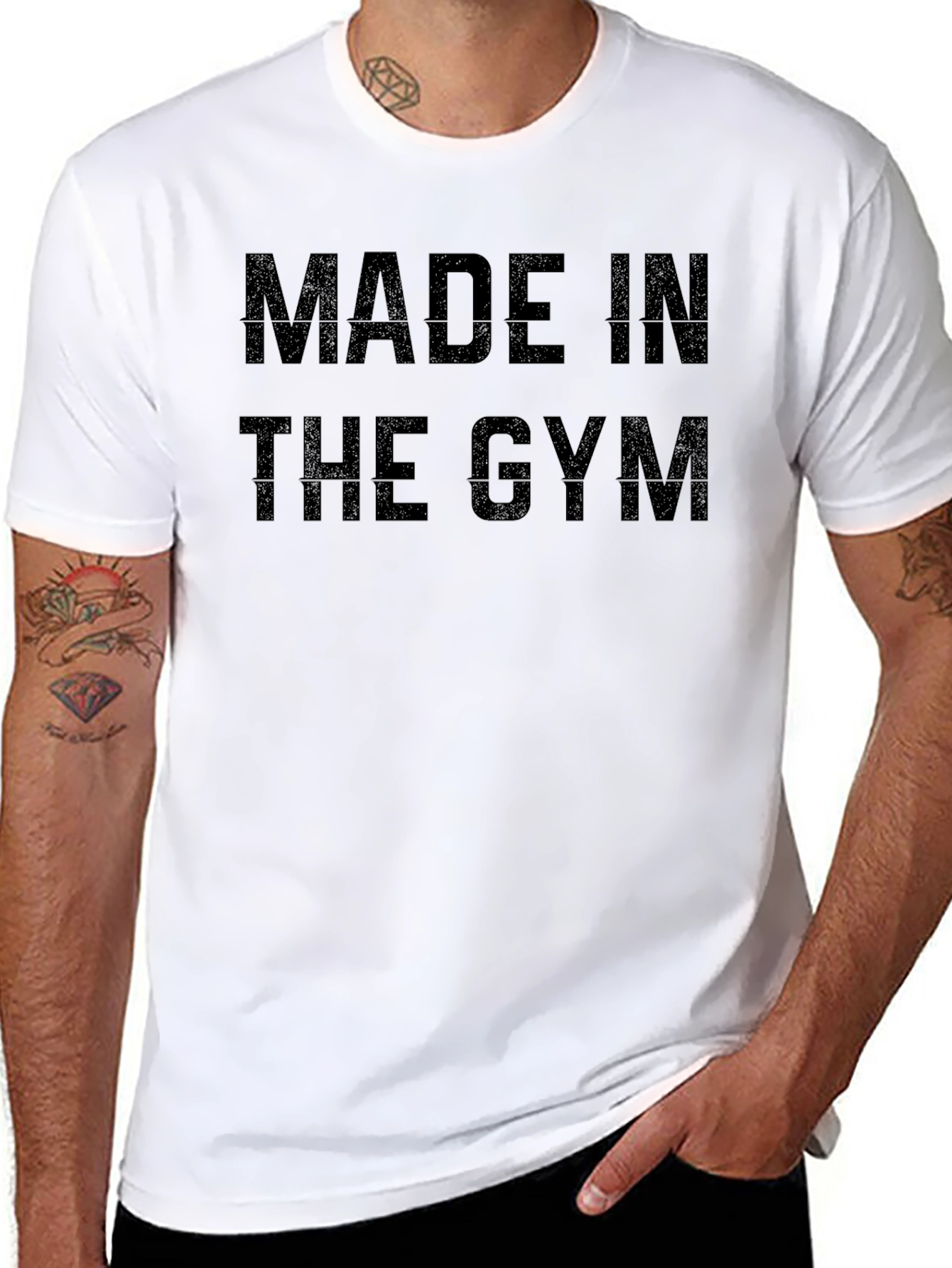 Made in the Gym Graphic Tee - Black