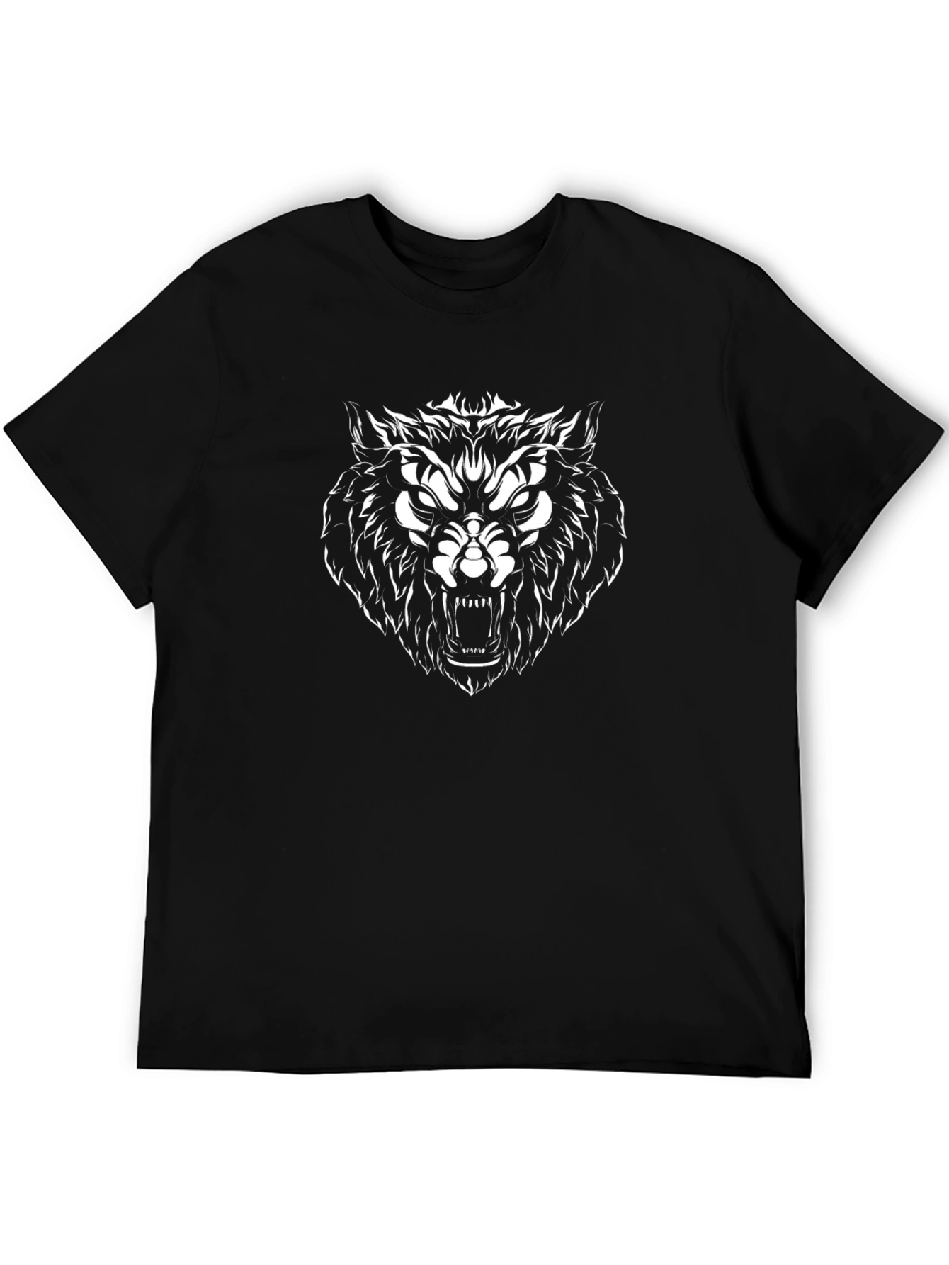 Wolf Graphic Black Tee