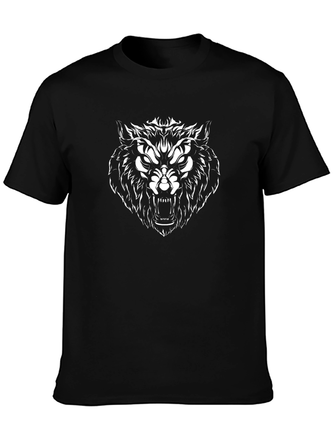 Wolf Graphic Black Tee