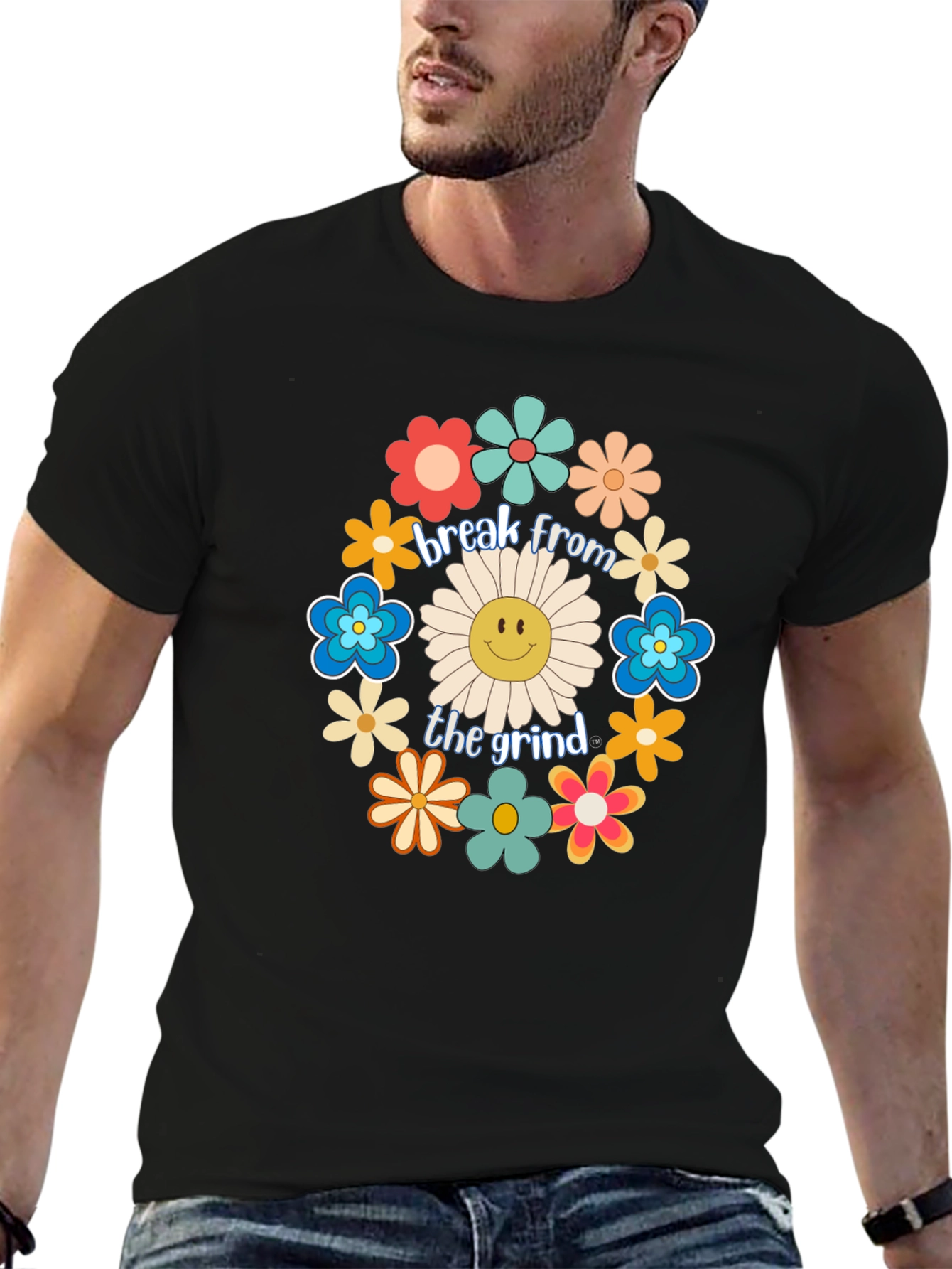 Break From The Grind Floral Graphic Tee