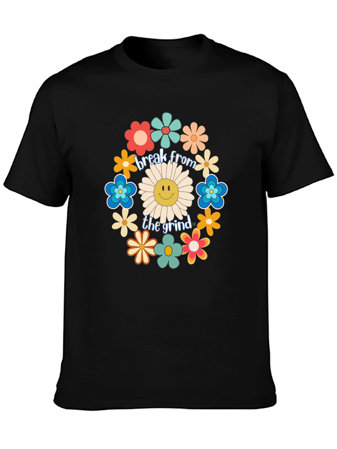 Break From The Grind Floral Graphic Tee