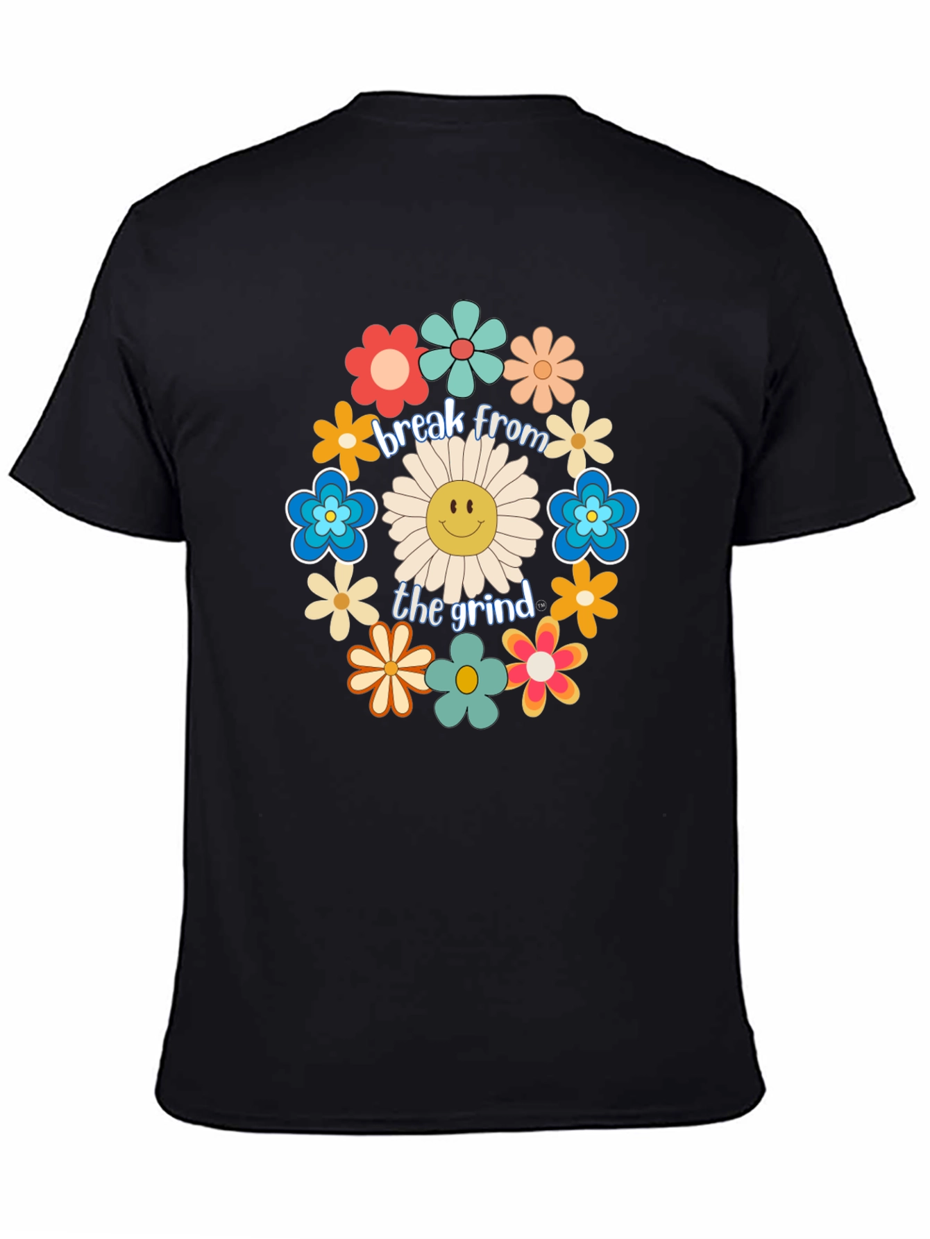 Break From The Grind Floral Graphic Tee