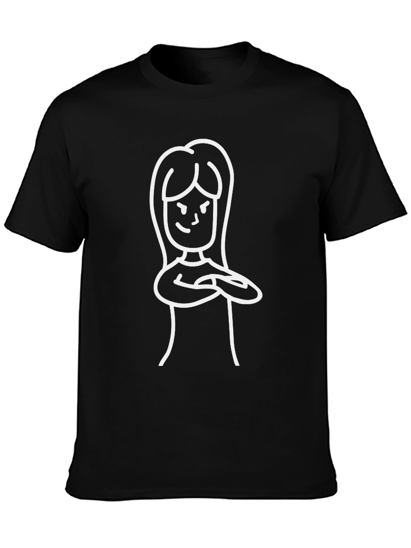 Cool Graphic T-Shirt - Feminist Icon Line Art