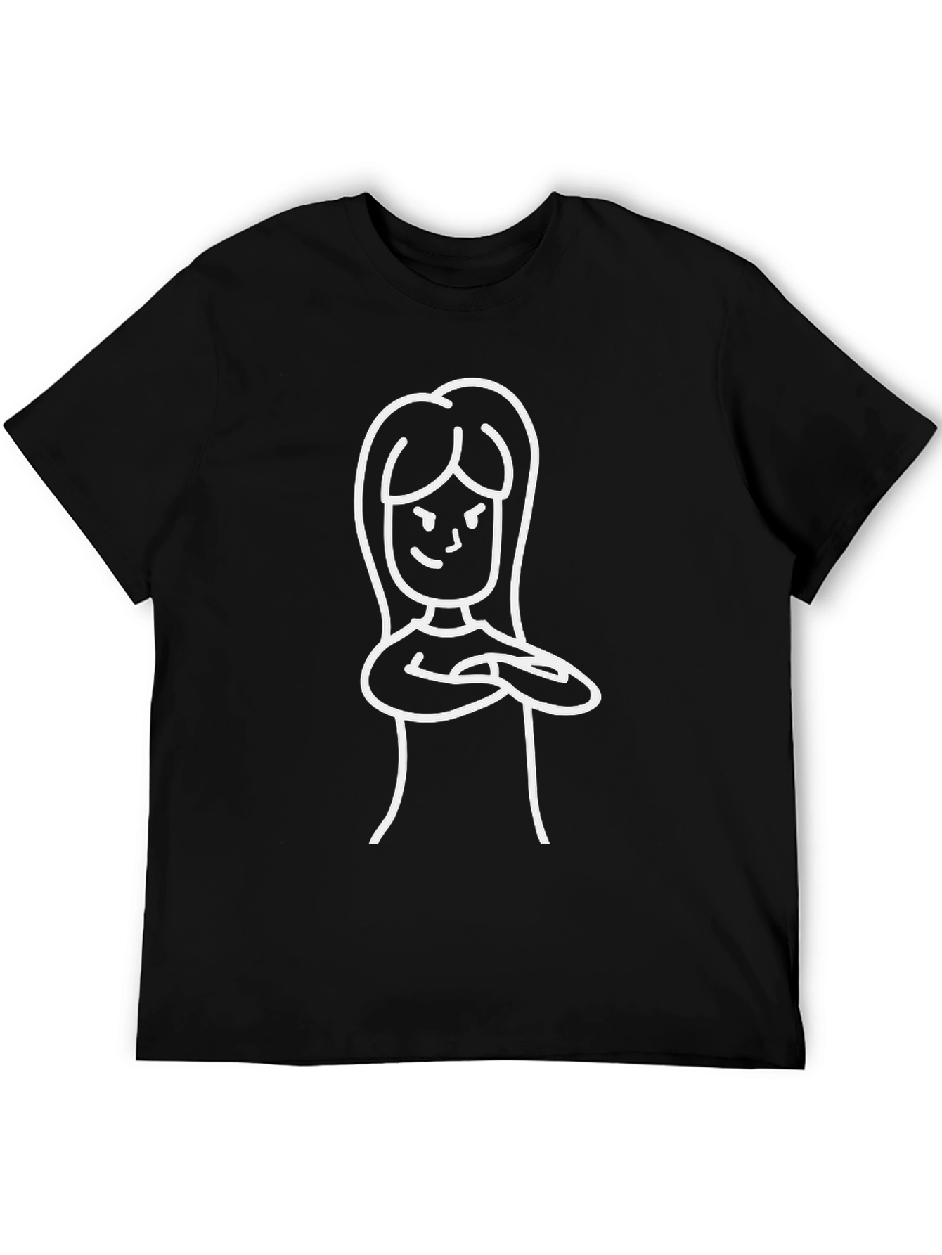Cool Graphic T-Shirt - Feminist Icon Line Art