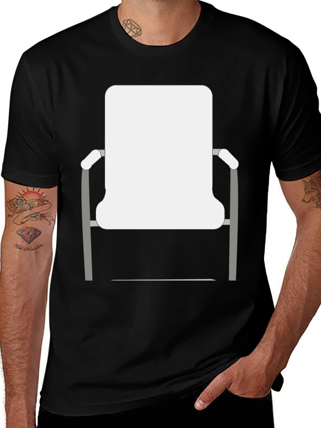 Unique Chair Graphic Tee - Casual Comfort