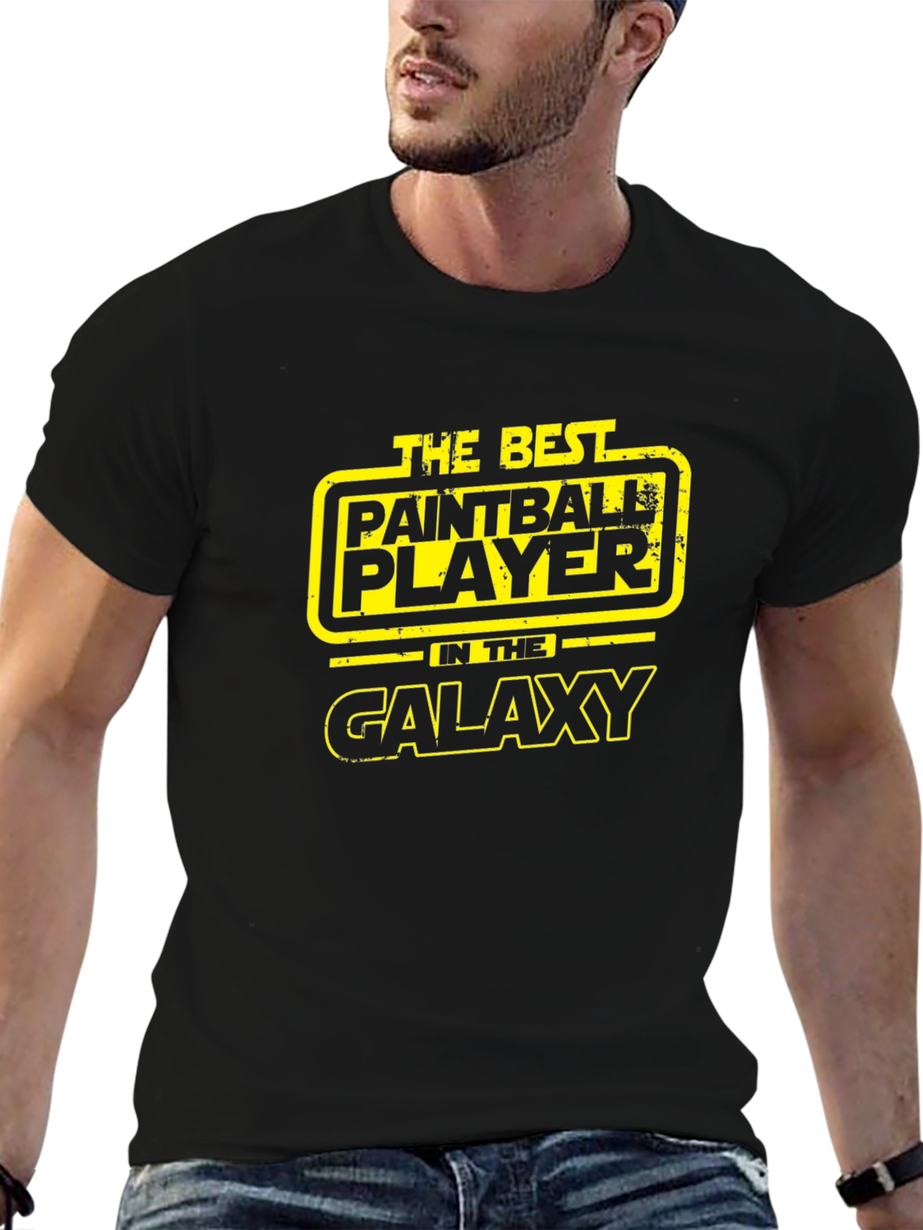 Paintball Galaxy T-Shirt - Black Cotton Tee