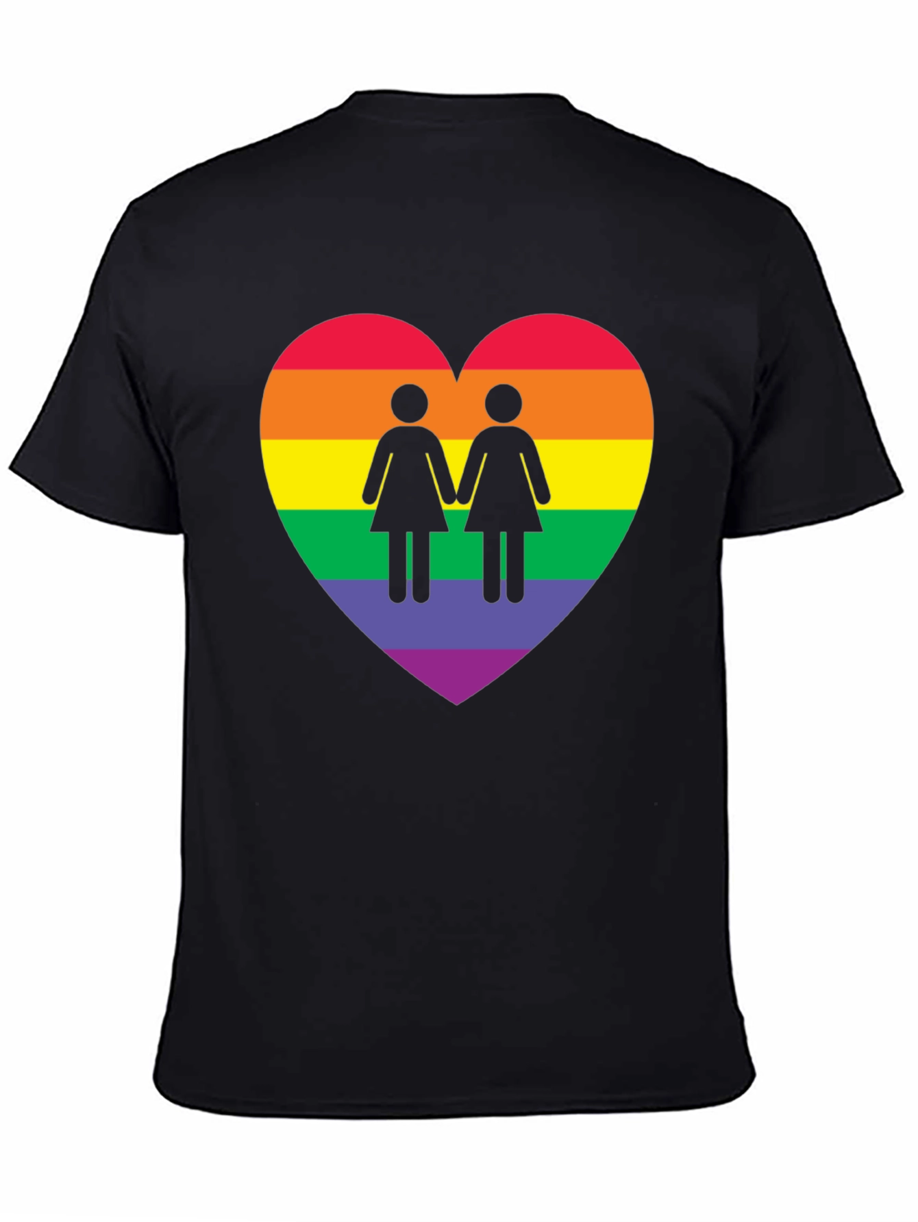 LGBTQ+ Pride Rainbow Heart Women Love T-Shirt