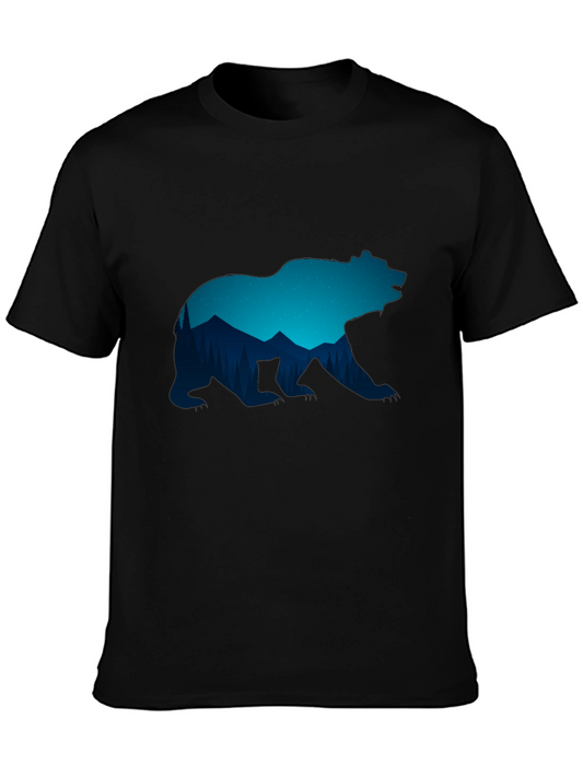 Bear Silhouette Graphic T-Shirt