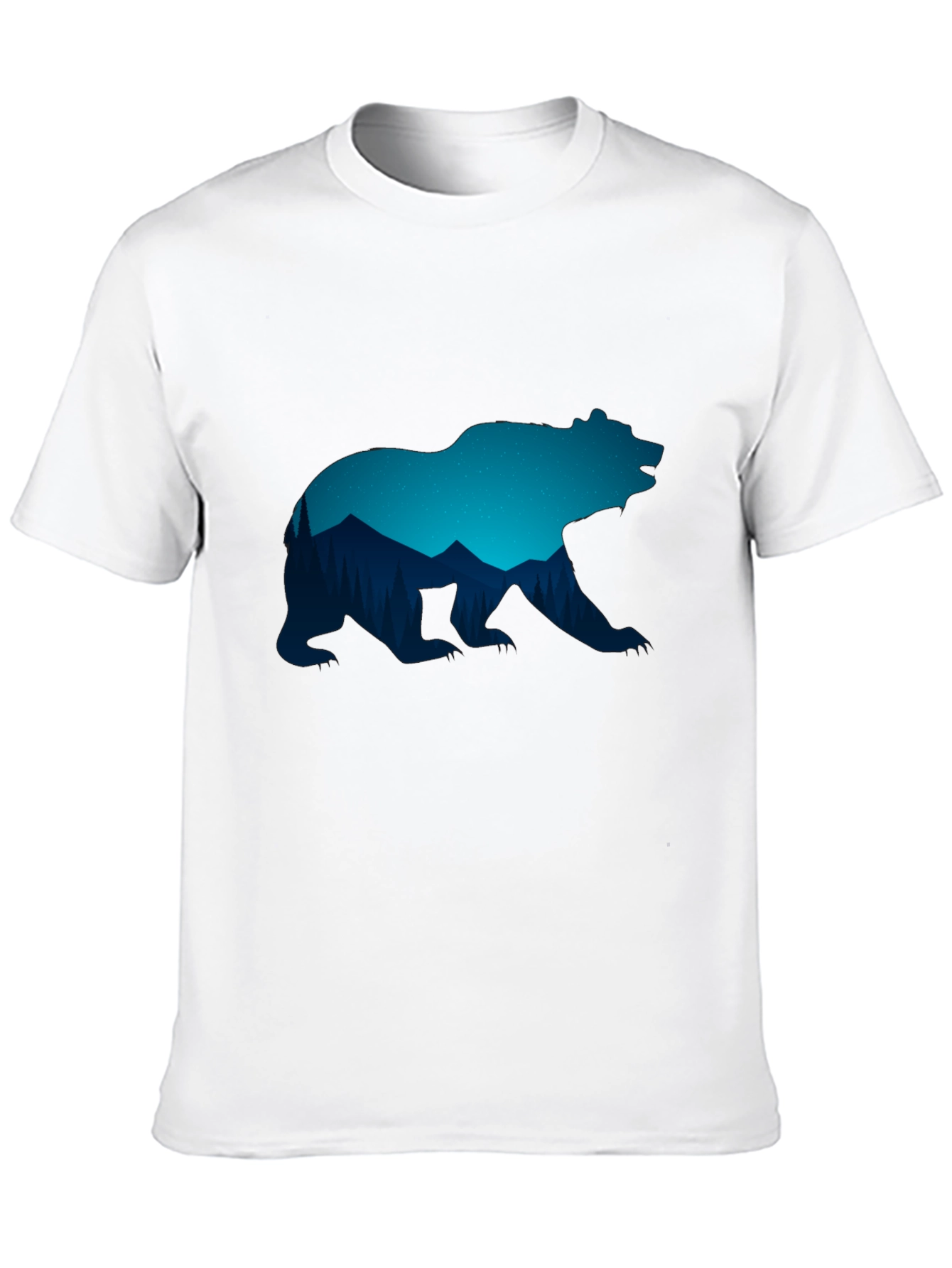 Bear Silhouette Graphic T-Shirt