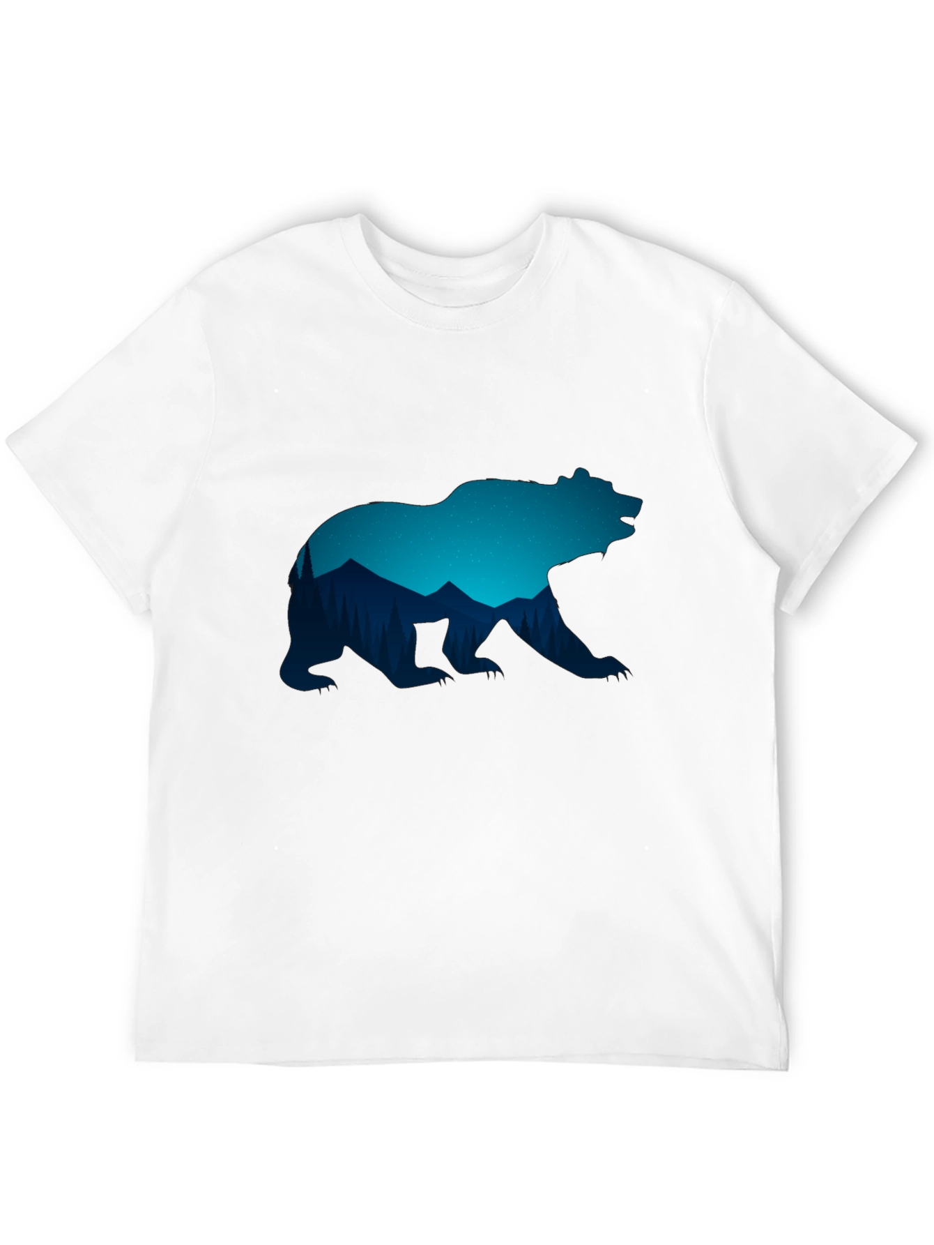 Bear Silhouette Graphic T-Shirt