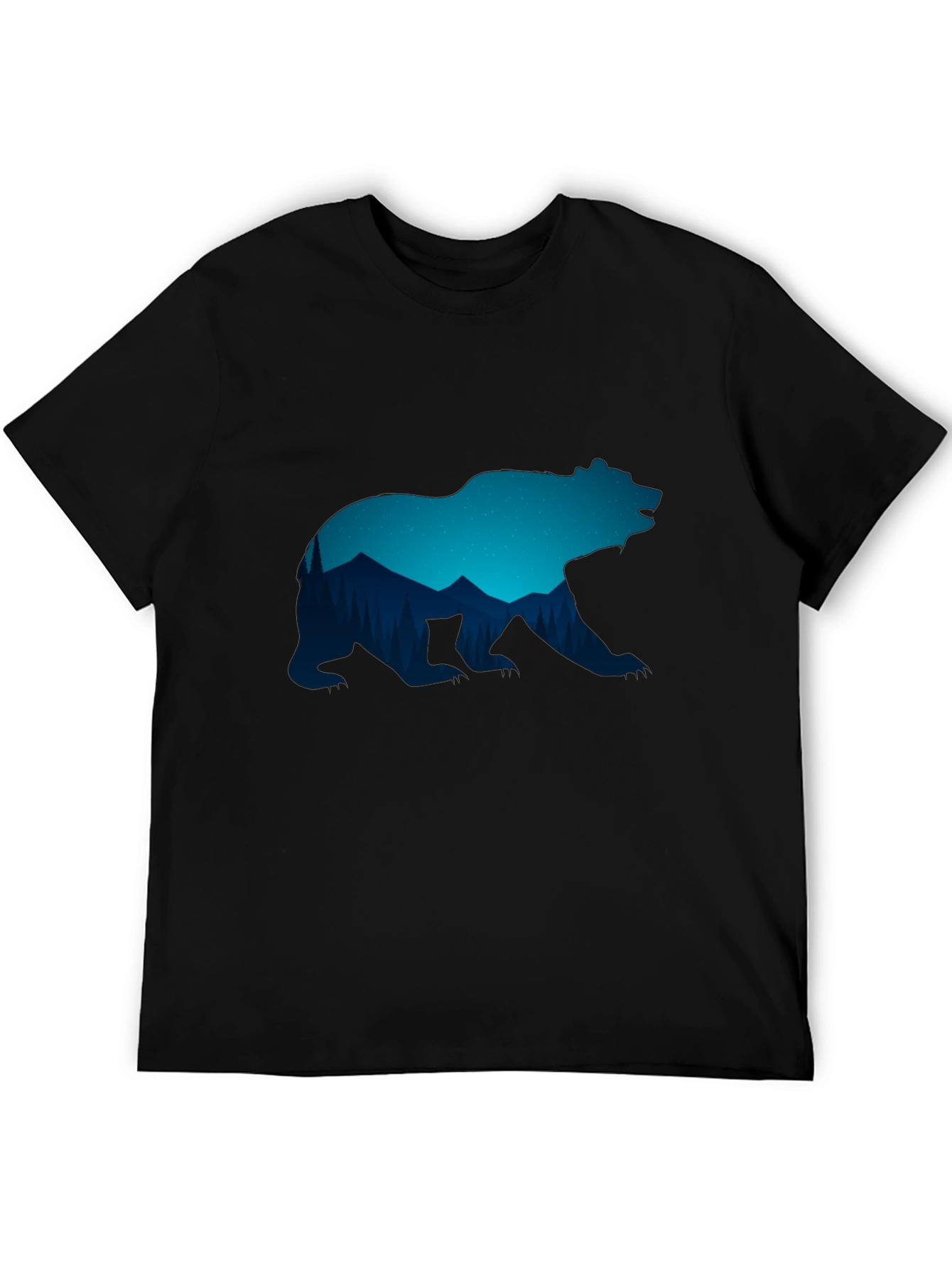 Bear Silhouette Graphic T-Shirt