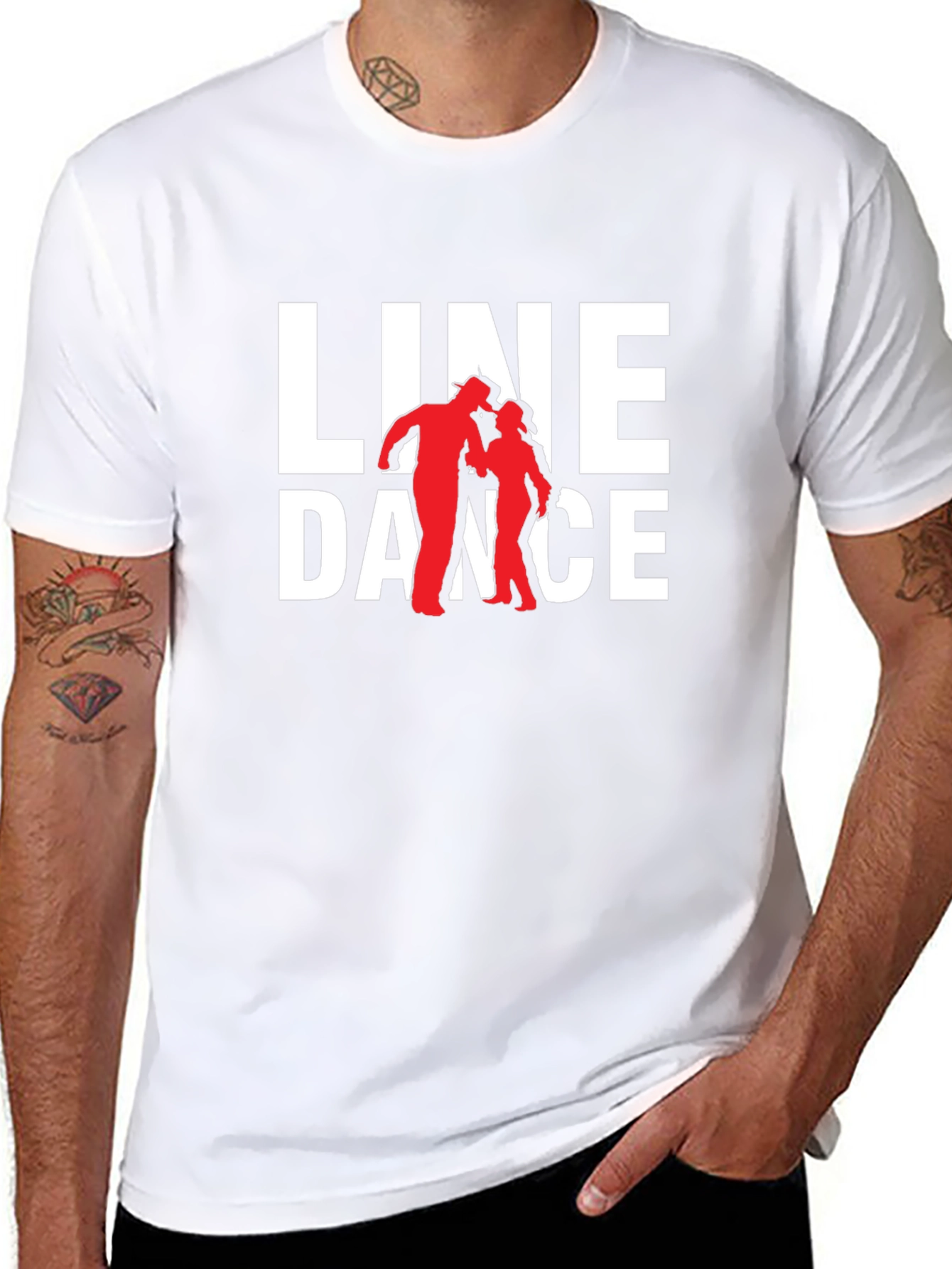 Line Dance Graphic Tee - Western Style T-Shirt