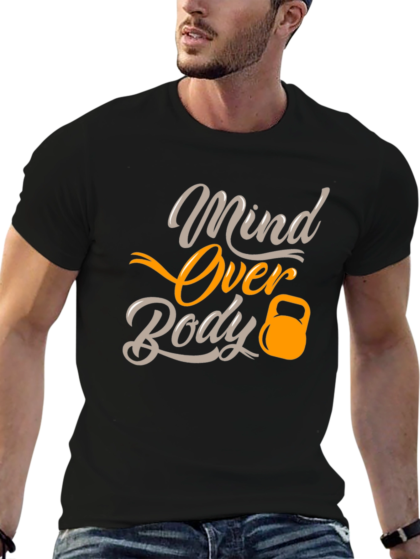 Mind Over Body Black Graphic Tee