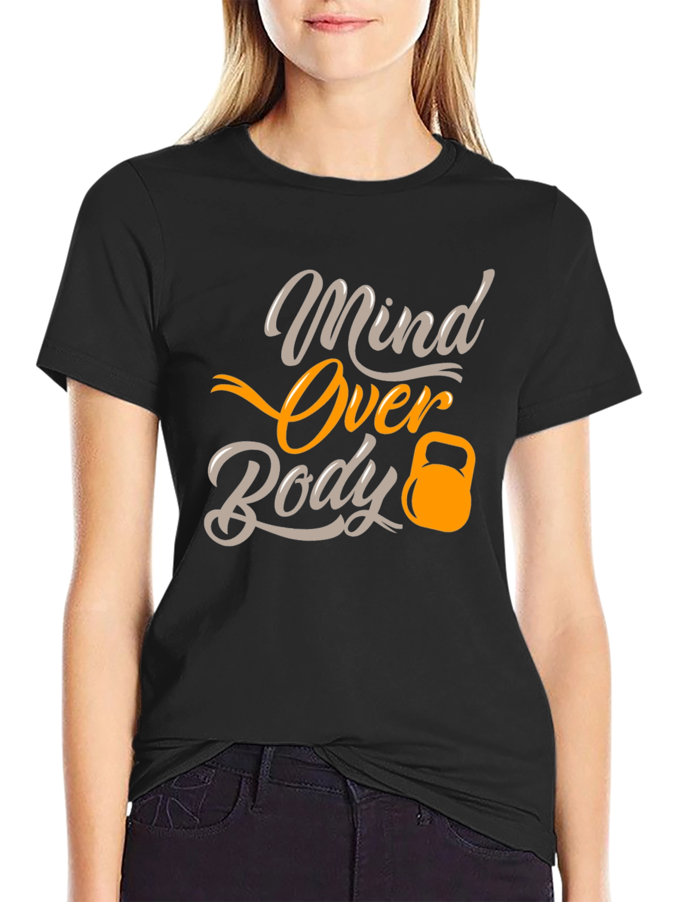 Mind Over Body Black Graphic Tee
