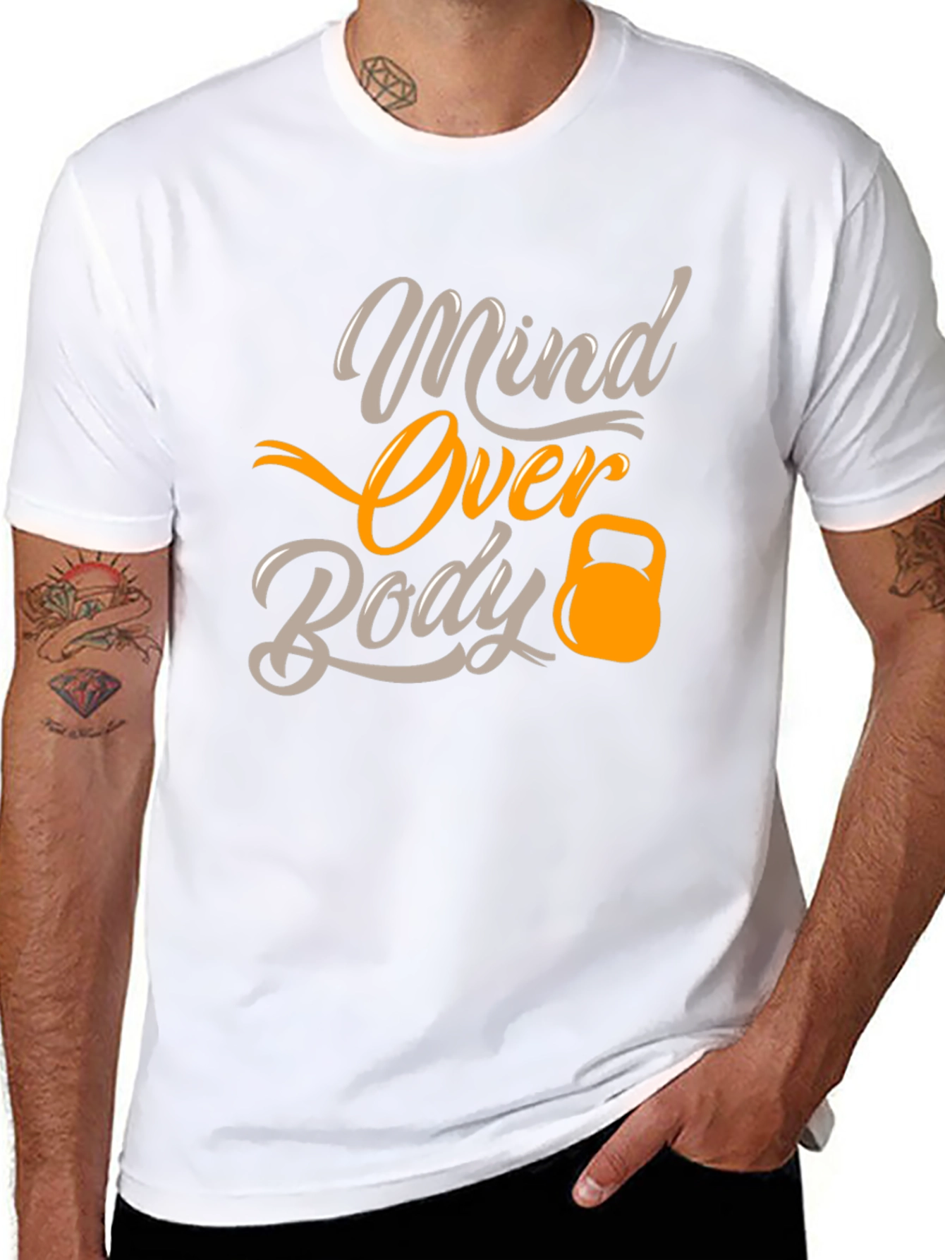 Mind Over Body Black Graphic Tee