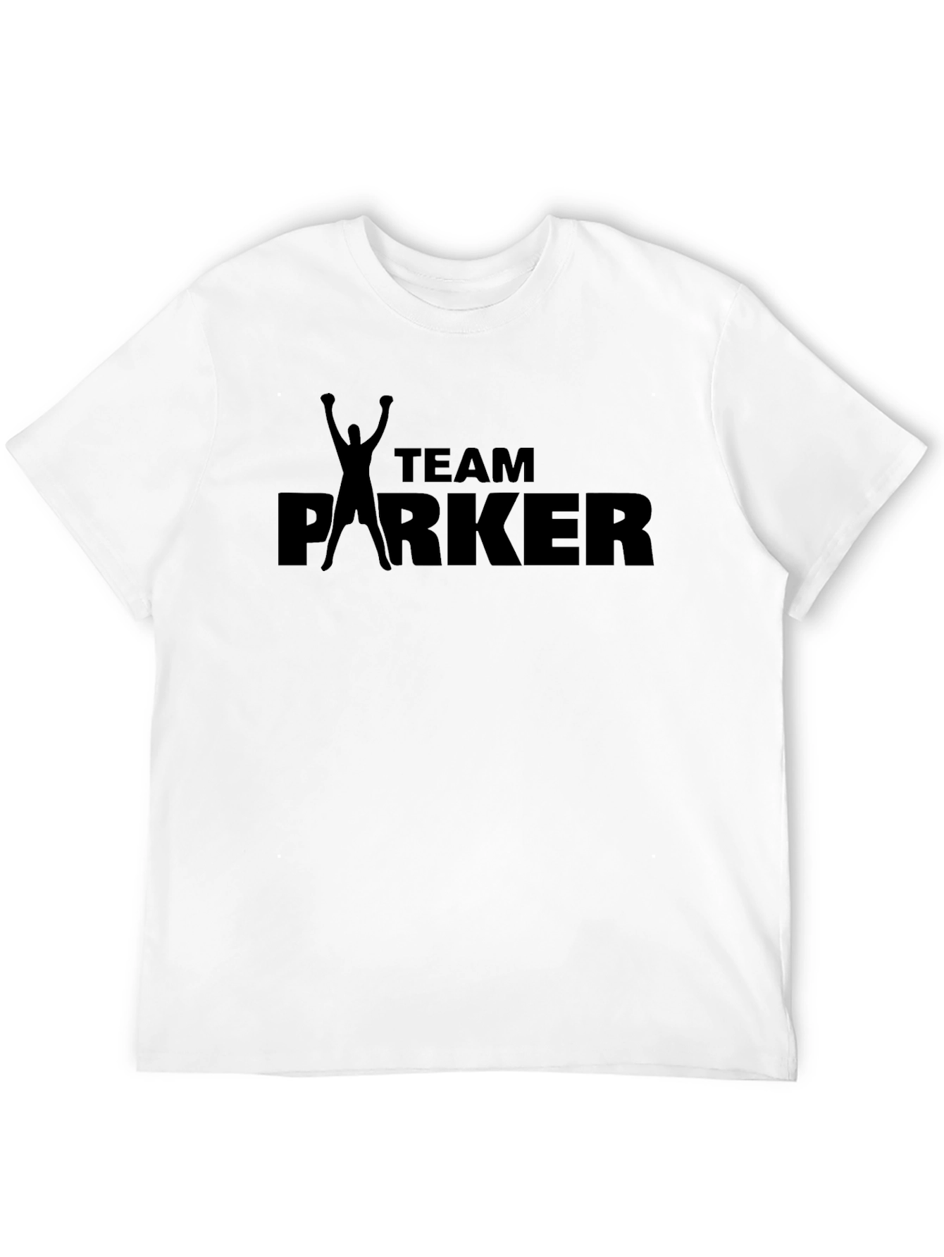 Team Parker Graphic Print Mens Black T-Shirt