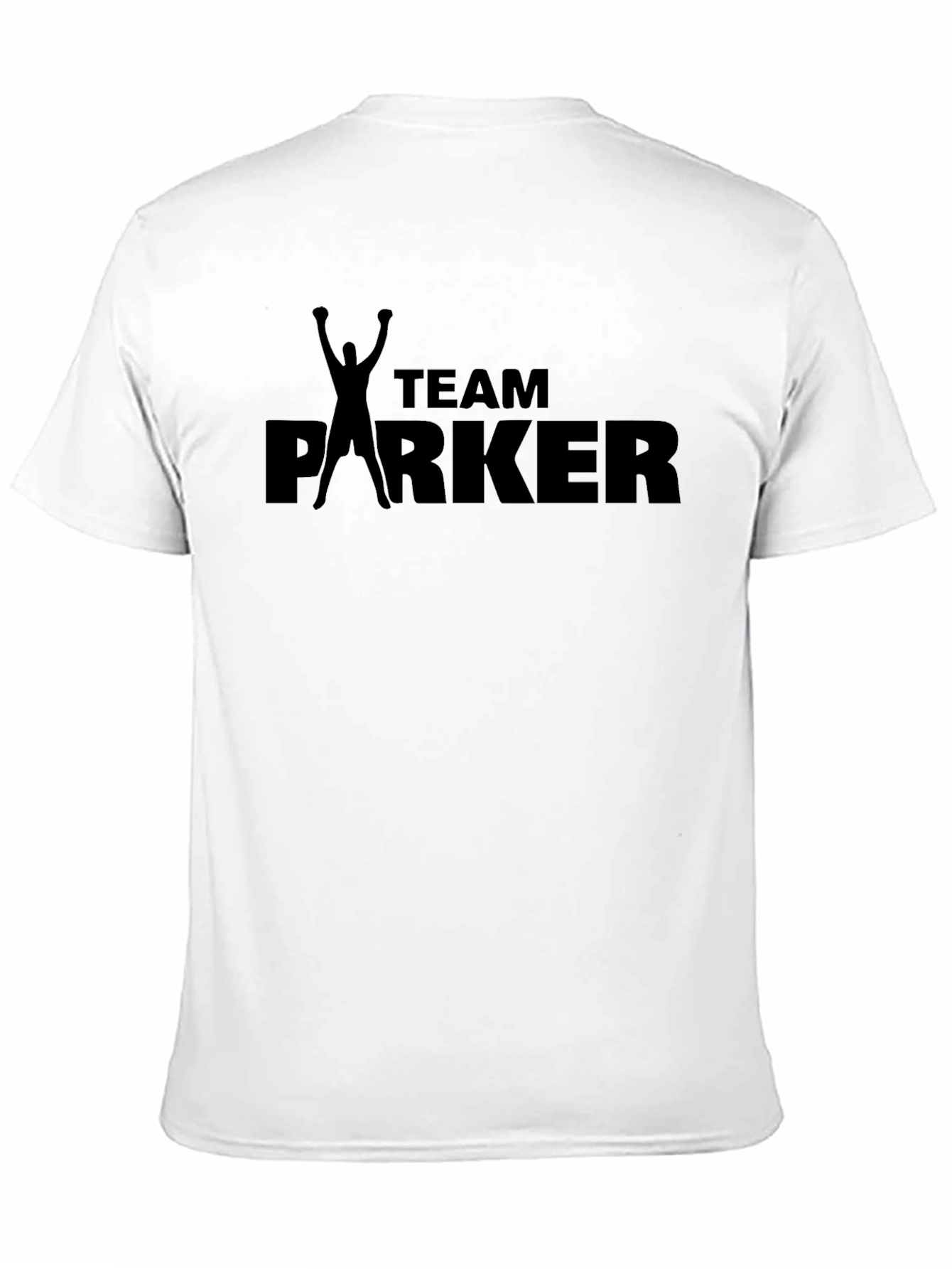 Team Parker Graphic Print Mens Black T-Shirt