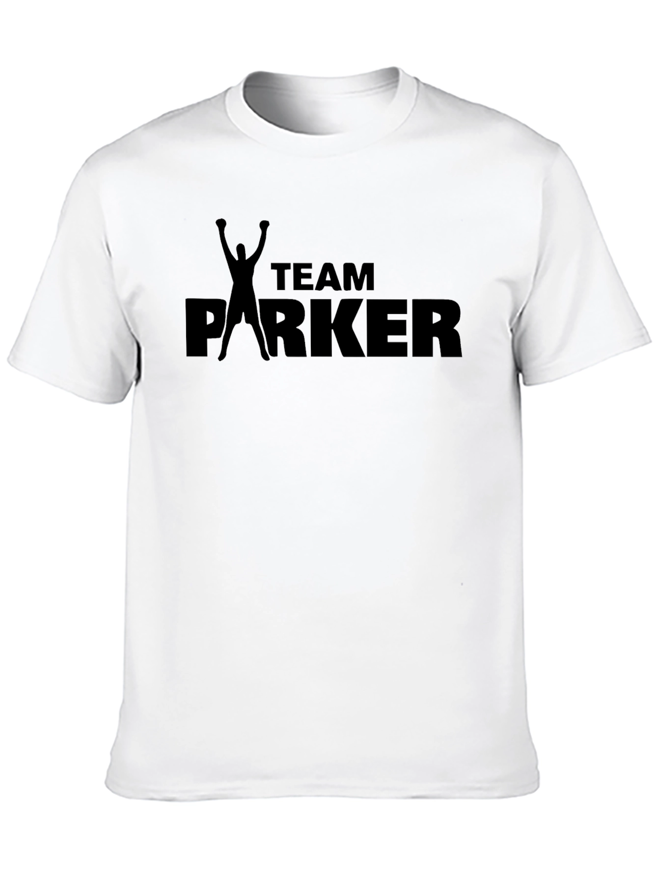 Team Parker Graphic Print Mens Black T-Shirt