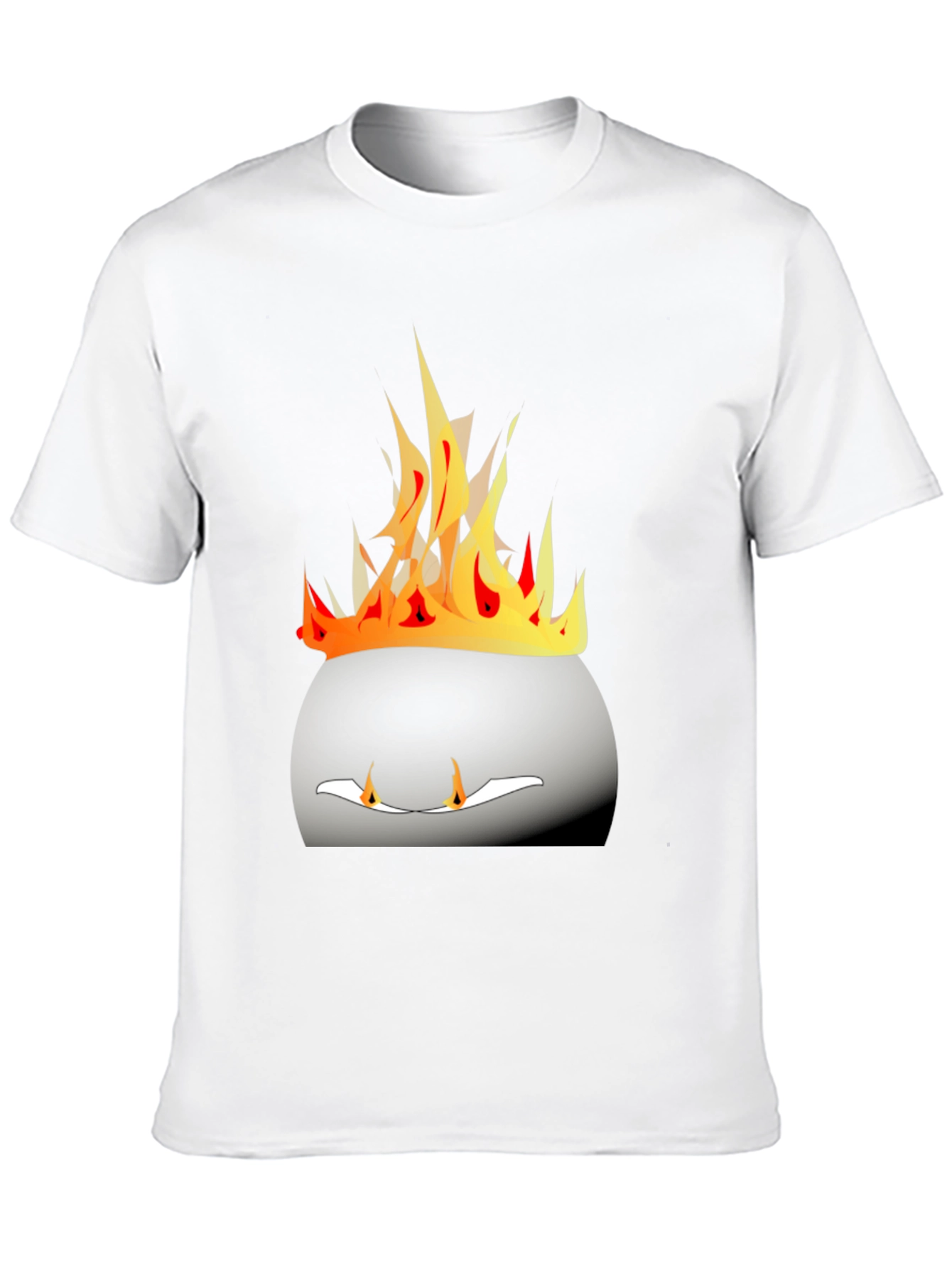Fiery Cauldron Graphic Tee - Bold Black Shirt
