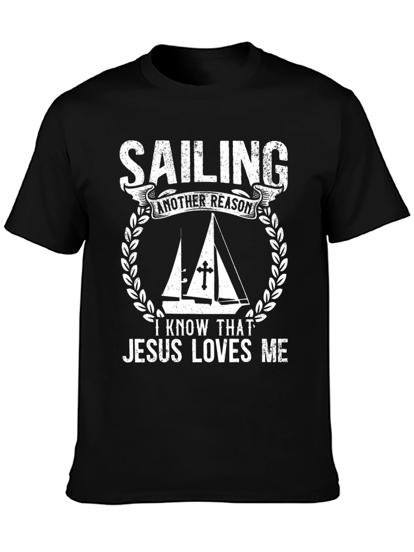 Sailing Jesus Loves Me Graphic T-Shirt
