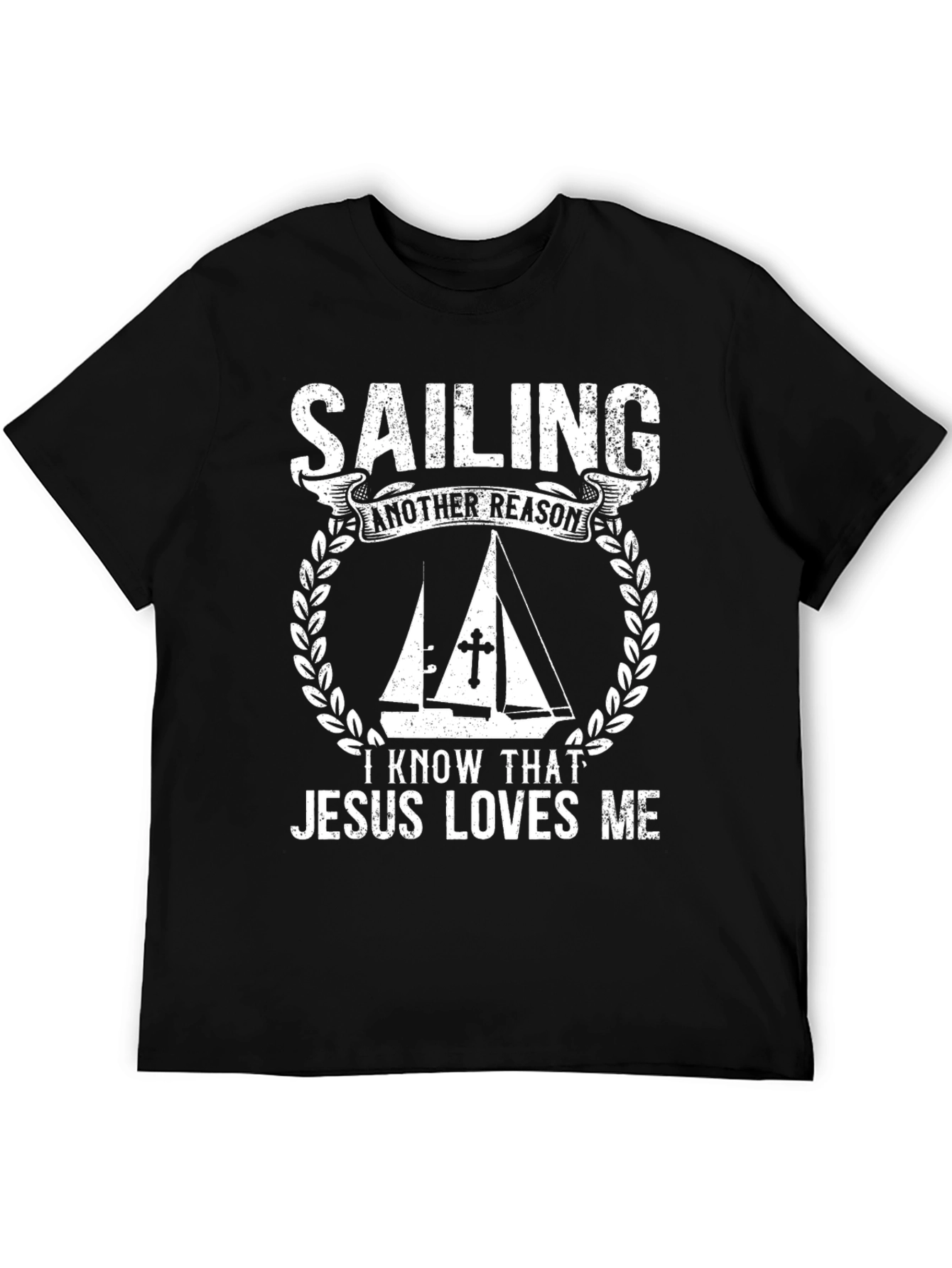 Sailing Jesus Loves Me Graphic T-Shirt