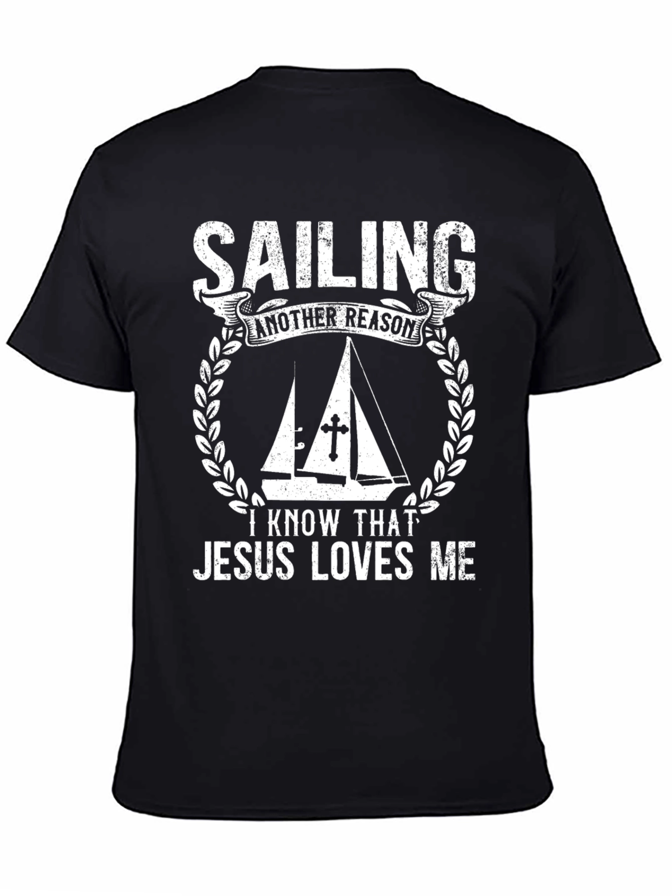 Sailing Jesus Loves Me Graphic T-Shirt