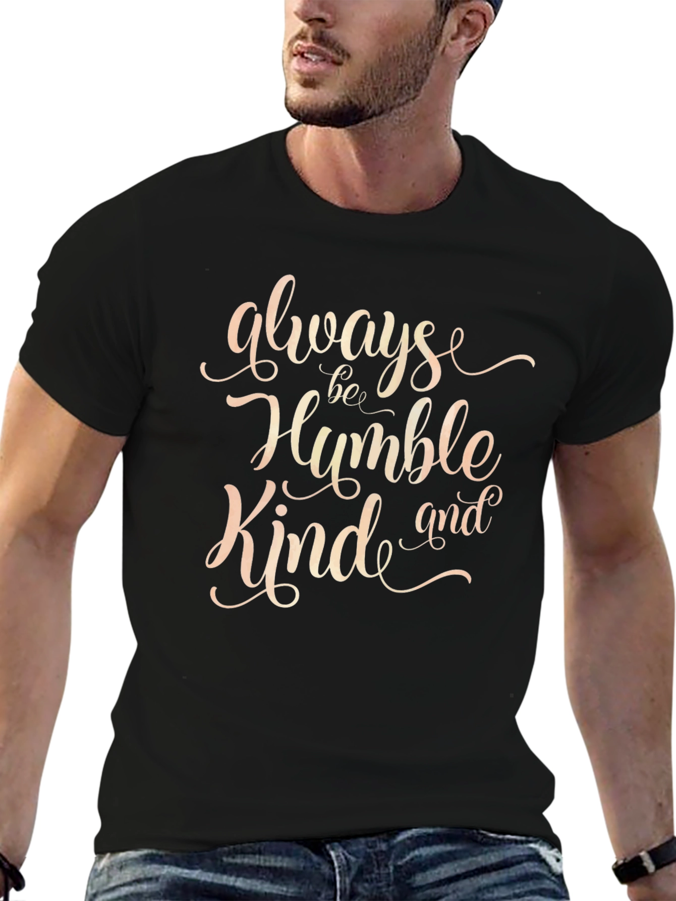 Always Be Humble Kind T-Shirt - Black