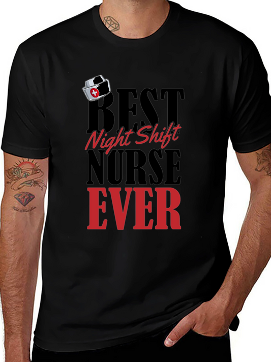 Best Night Shift Nurse Ever Black T-Shirt