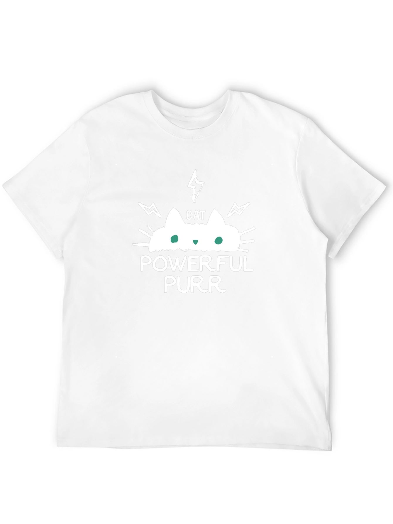 Powerful Purr Cat Graphic T-Shirt