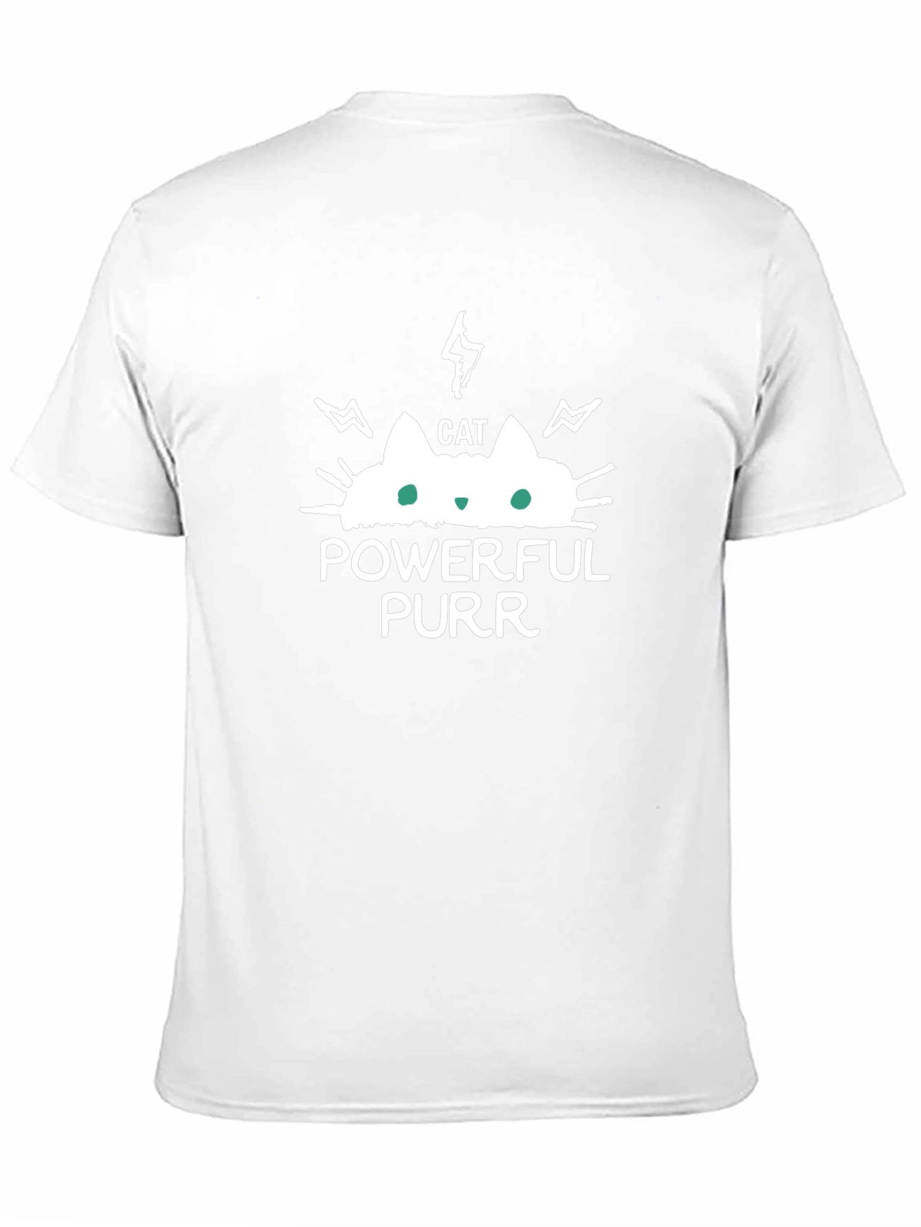 Powerful Purr Cat Graphic T-Shirt