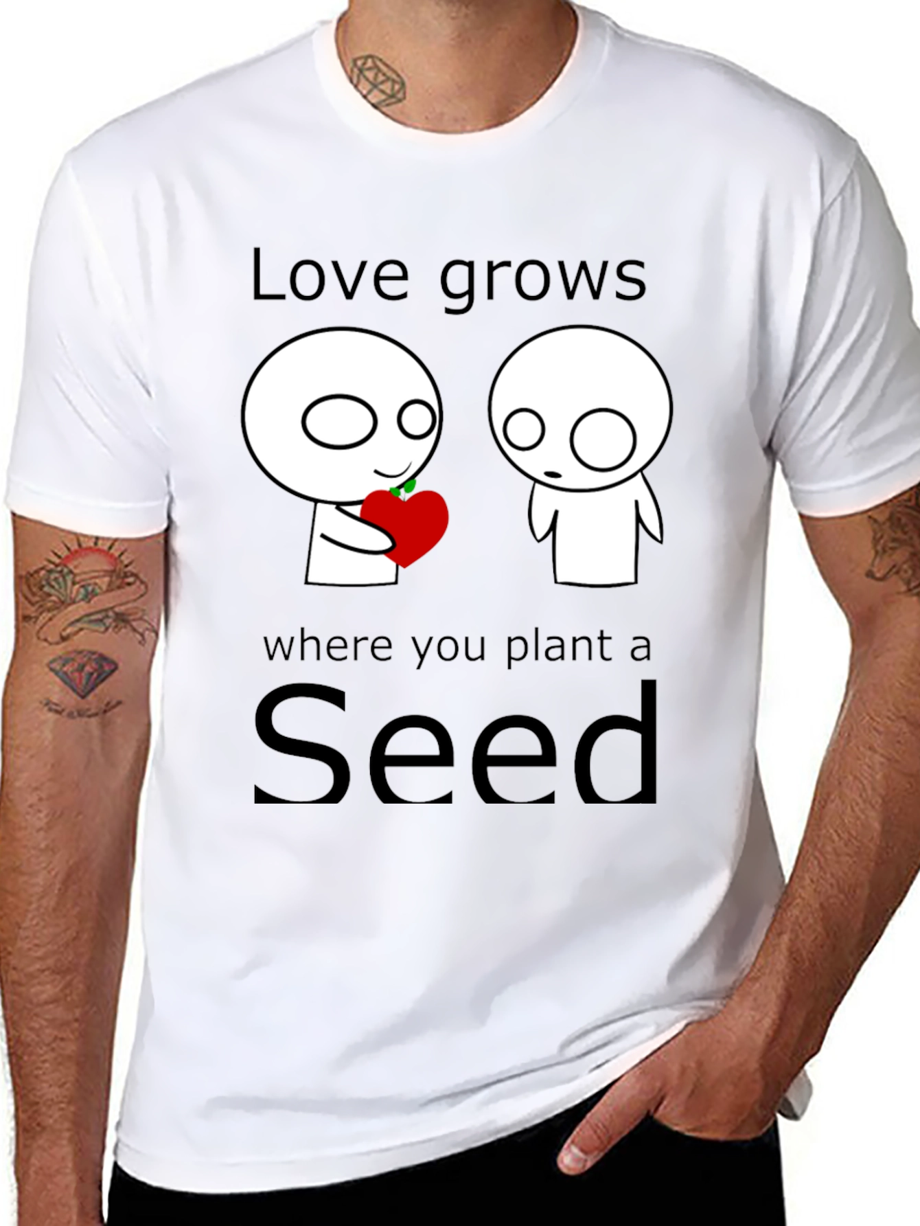 Love Grows Seed T-Shirt - Unique Graphic Tee
