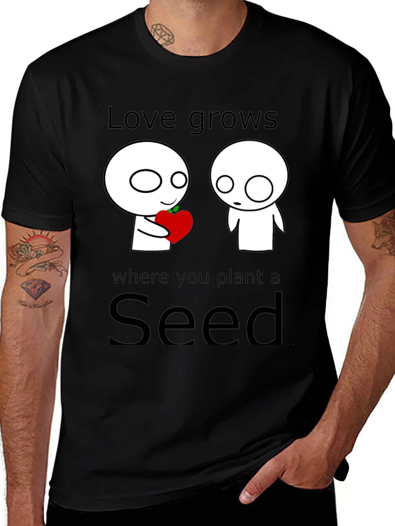 Love Grows Seed T-Shirt - Unique Graphic Tee