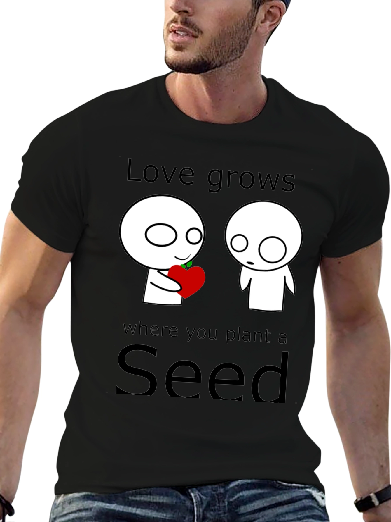 Love Grows Seed T-Shirt - Unique Graphic Tee