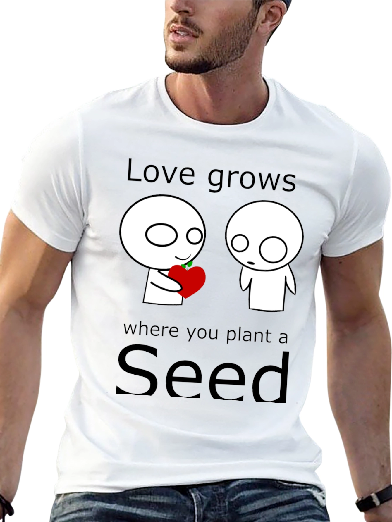 Love Grows Seed T-Shirt - Unique Graphic Tee