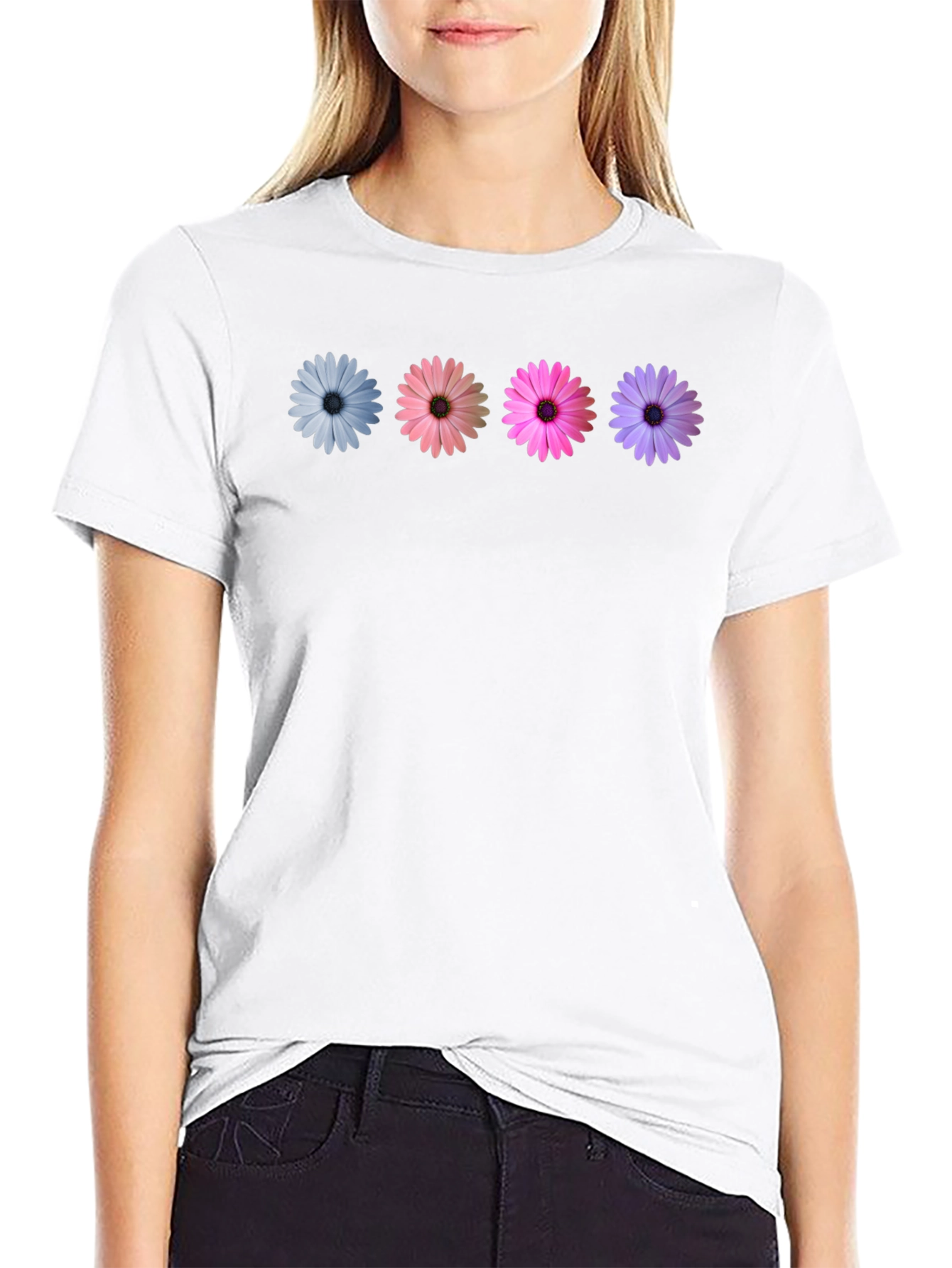 Floral Daisy T-Shirt - Soft Cotton Blend