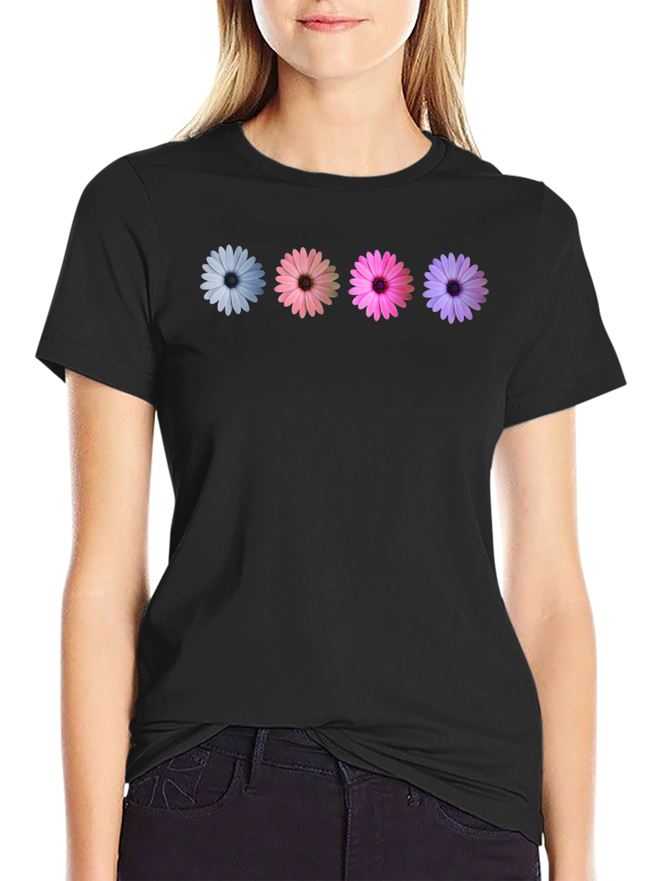 Floral Daisy T-Shirt - Soft Cotton Blend