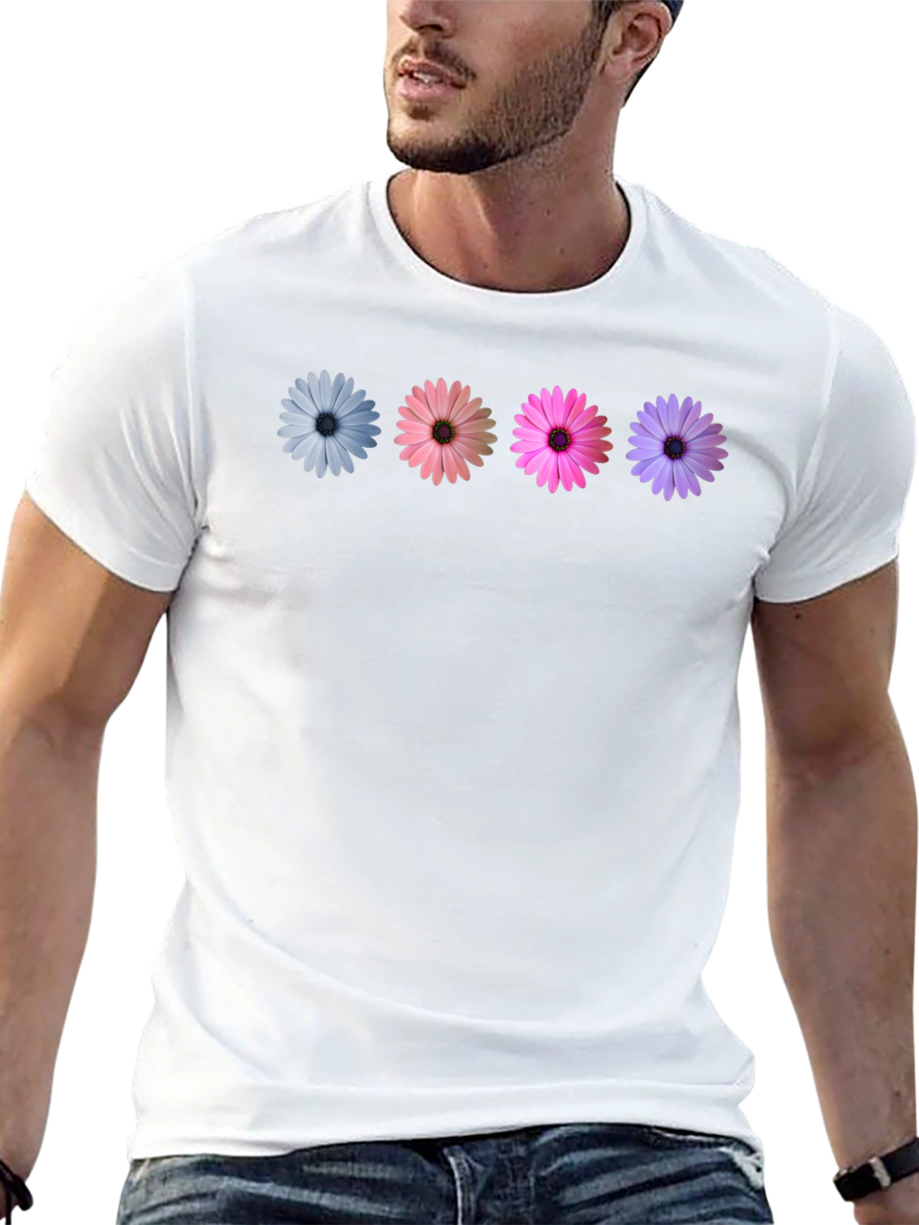 Floral Daisy T-Shirt - Soft Cotton Blend