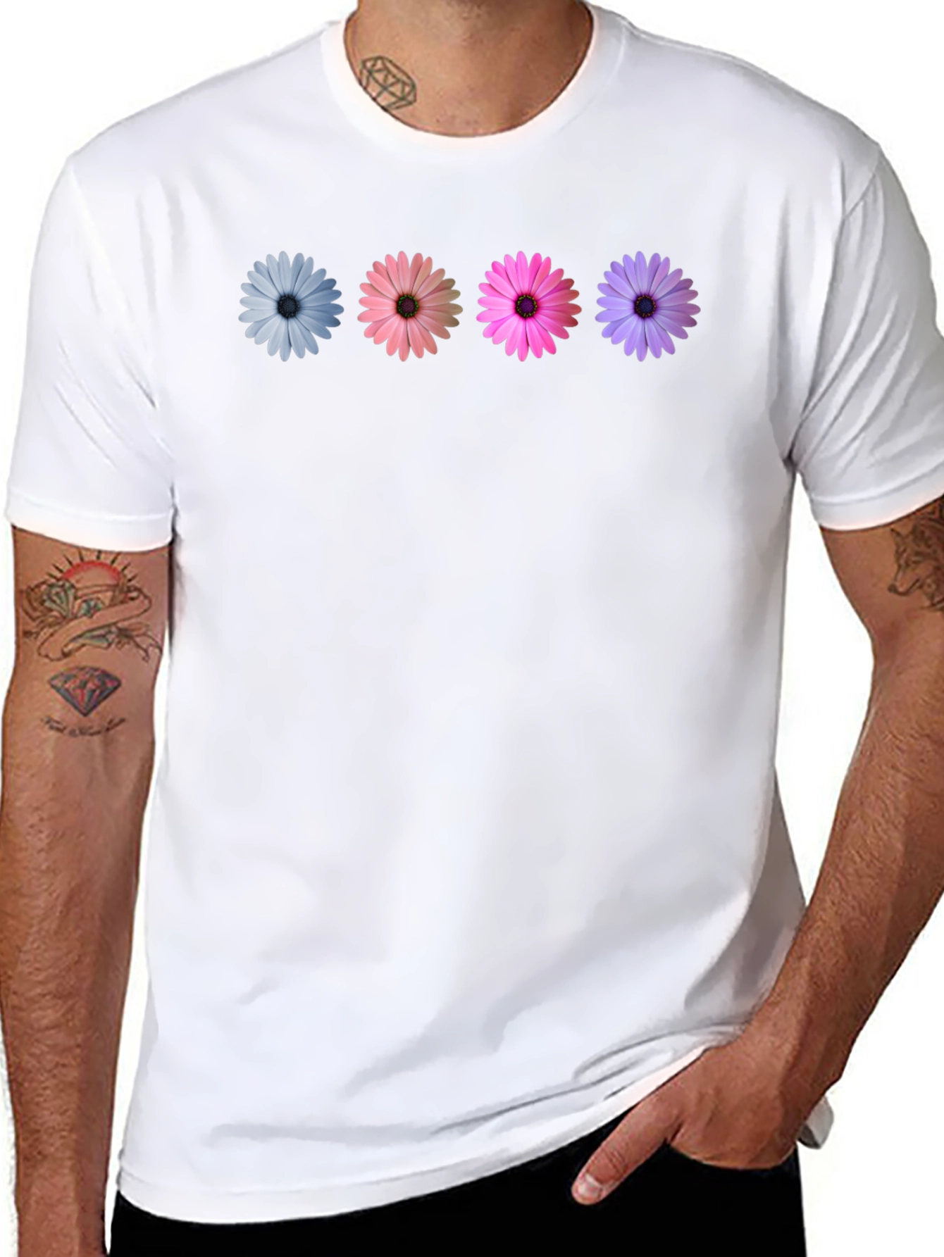 Floral Daisy T-Shirt - Soft Cotton Blend