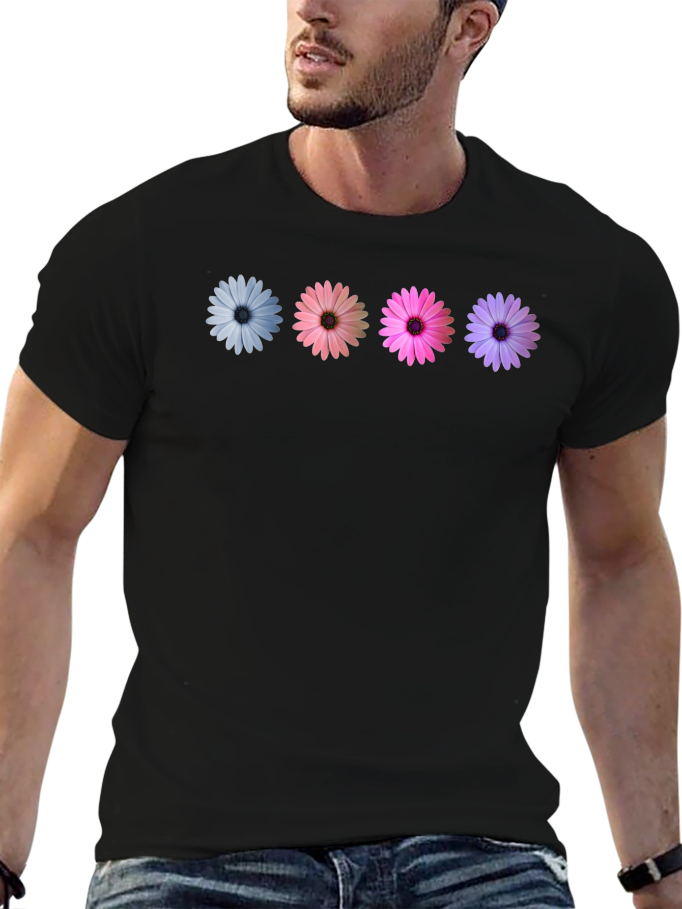 Floral Daisy T-Shirt - Soft Cotton Blend