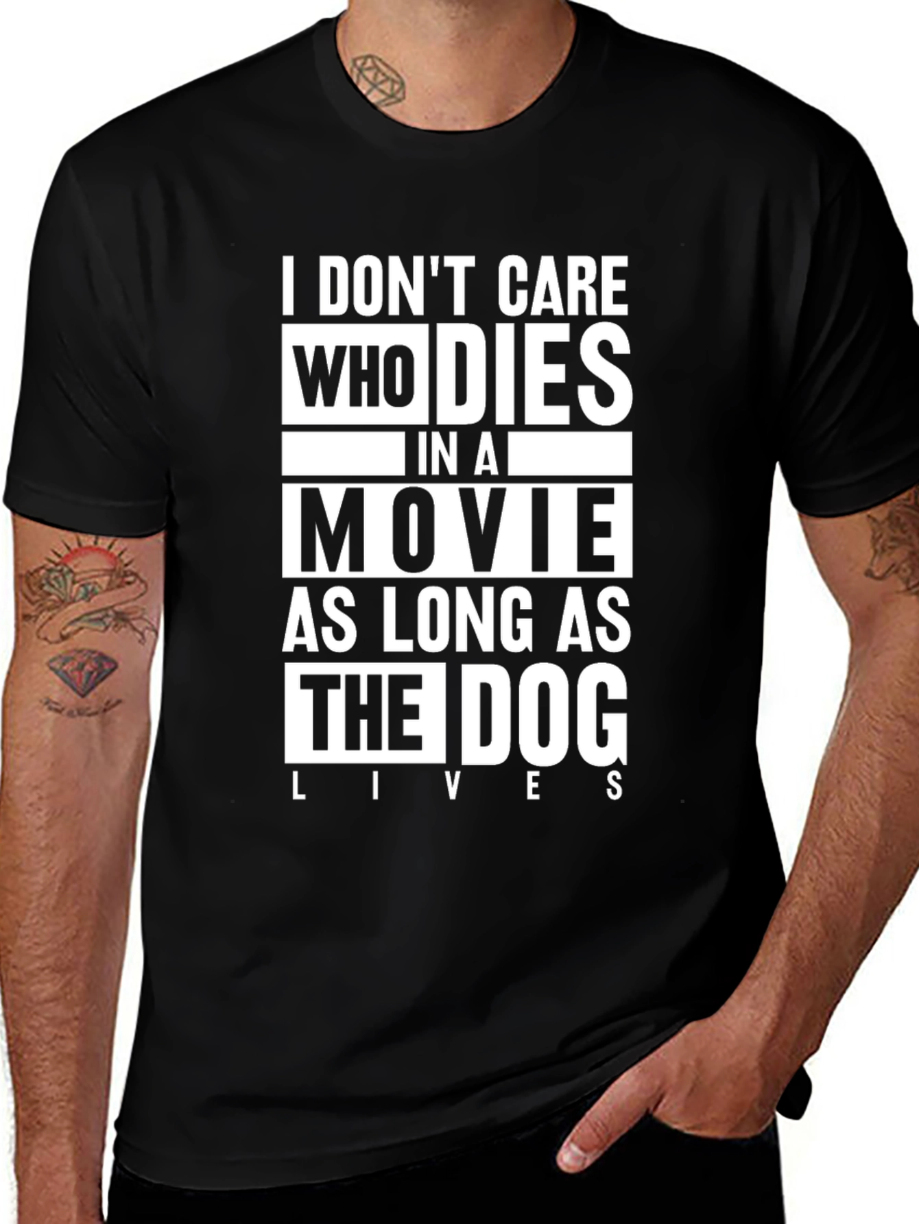 Dog Lover Movie T-Shirt - Funny Slogan Tee