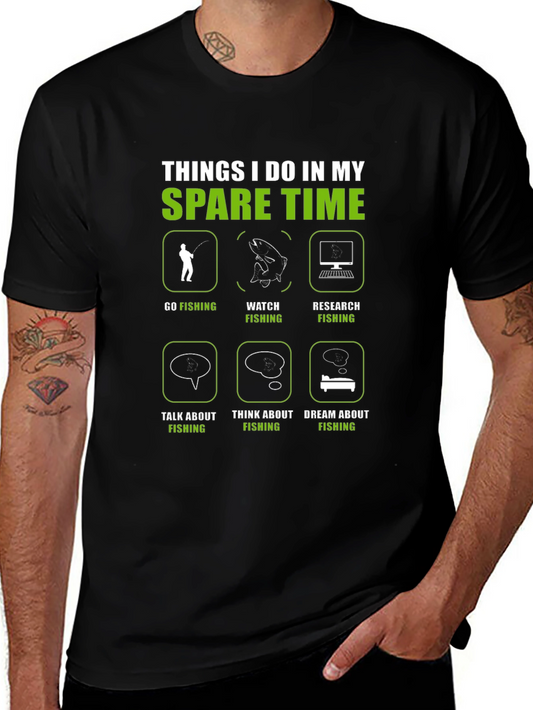 Fishing Spare Time Graphic Tee