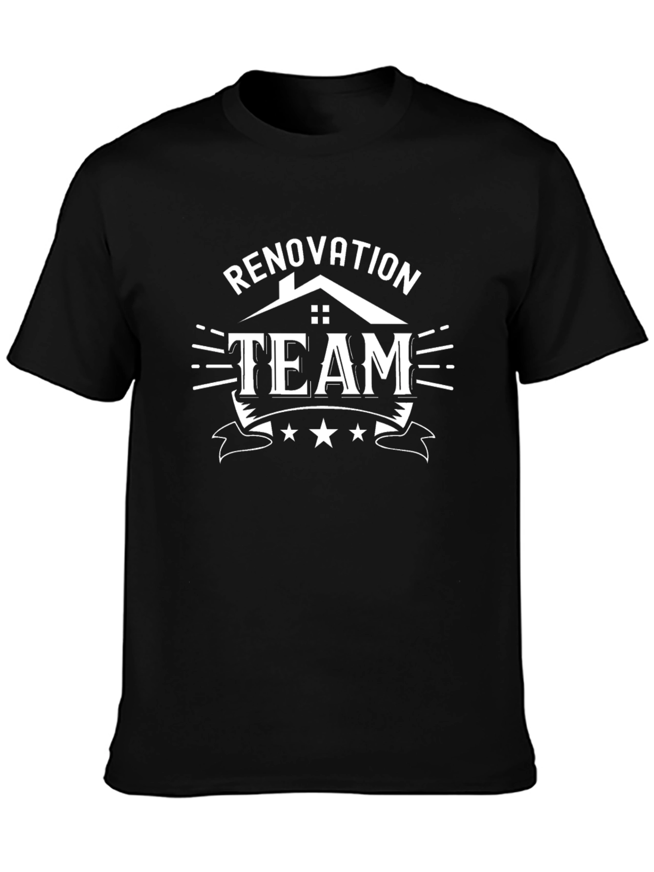 Renovation Team Black Graphic T-Shirt